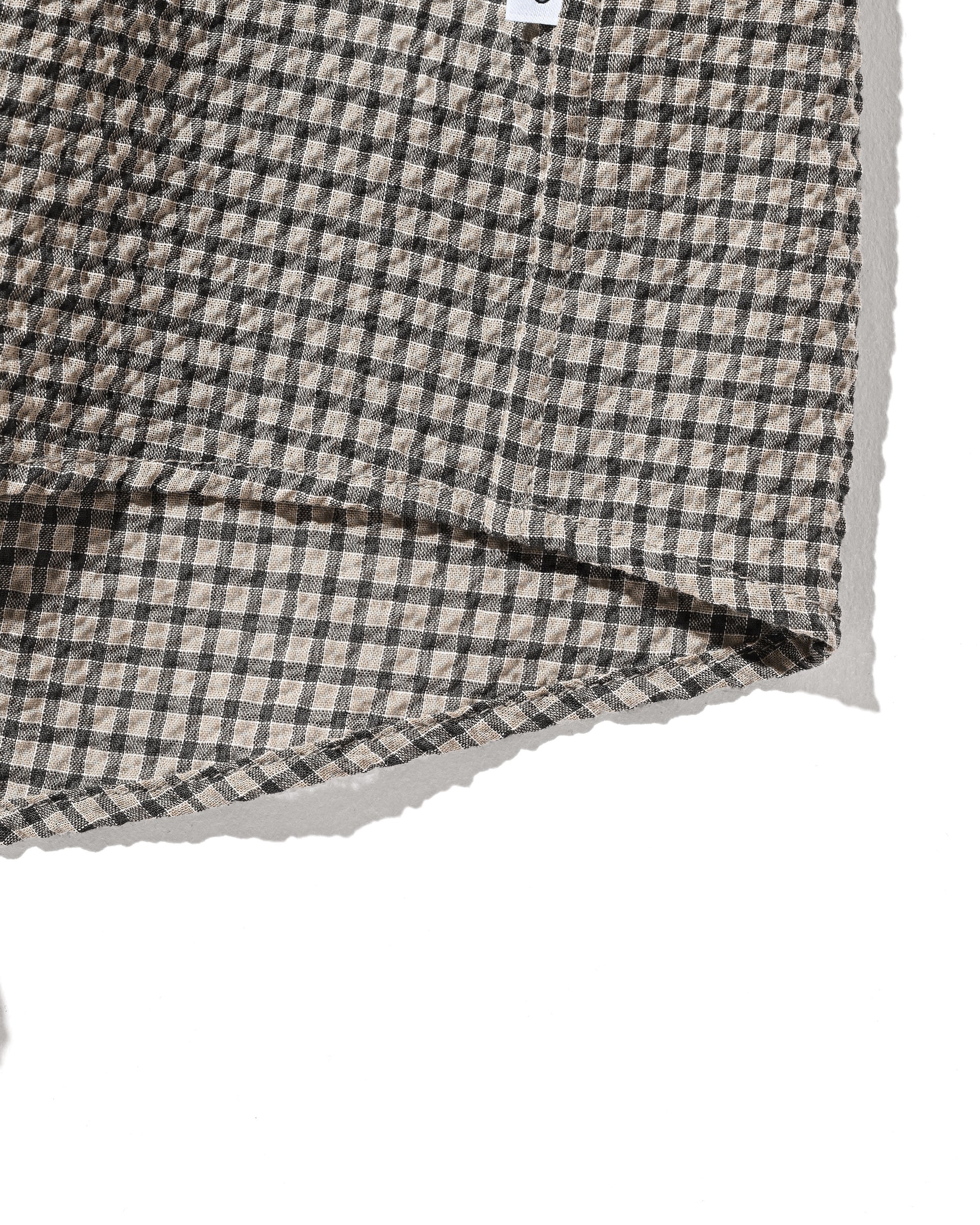 【6.25 WED 20:00- IN STOCK】MINI PLAID SUCKER CLASSIC CITY S/S SHIRT (BEIGE)
