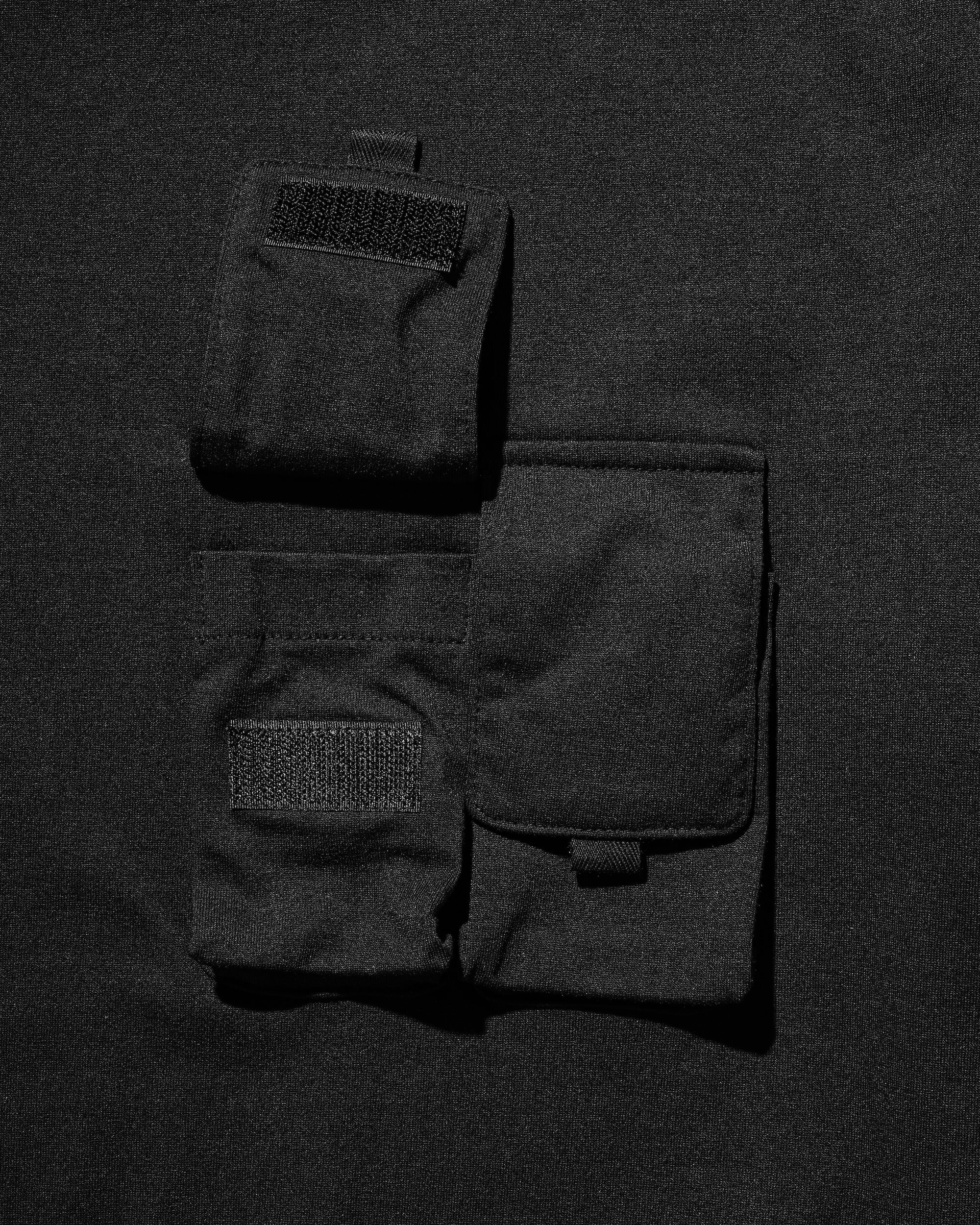 MULTI POCKET  L/S T-SHIRT (BLACK)