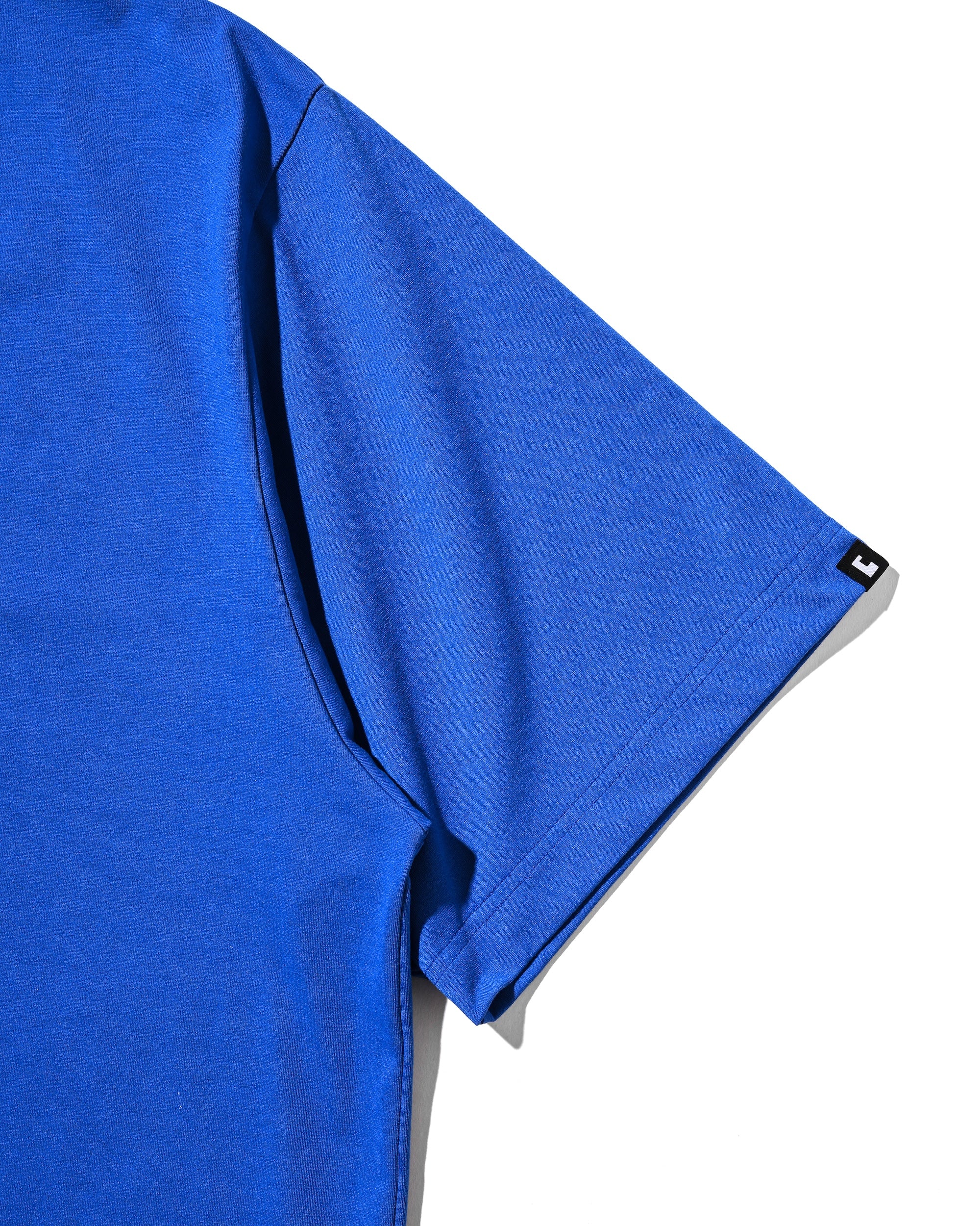 【8.26 WED 20:00- IN STOCK】“C” TECH HENLEY NECK S/S T-SHIRT WITH DRAWSTRINGS (BLUE)