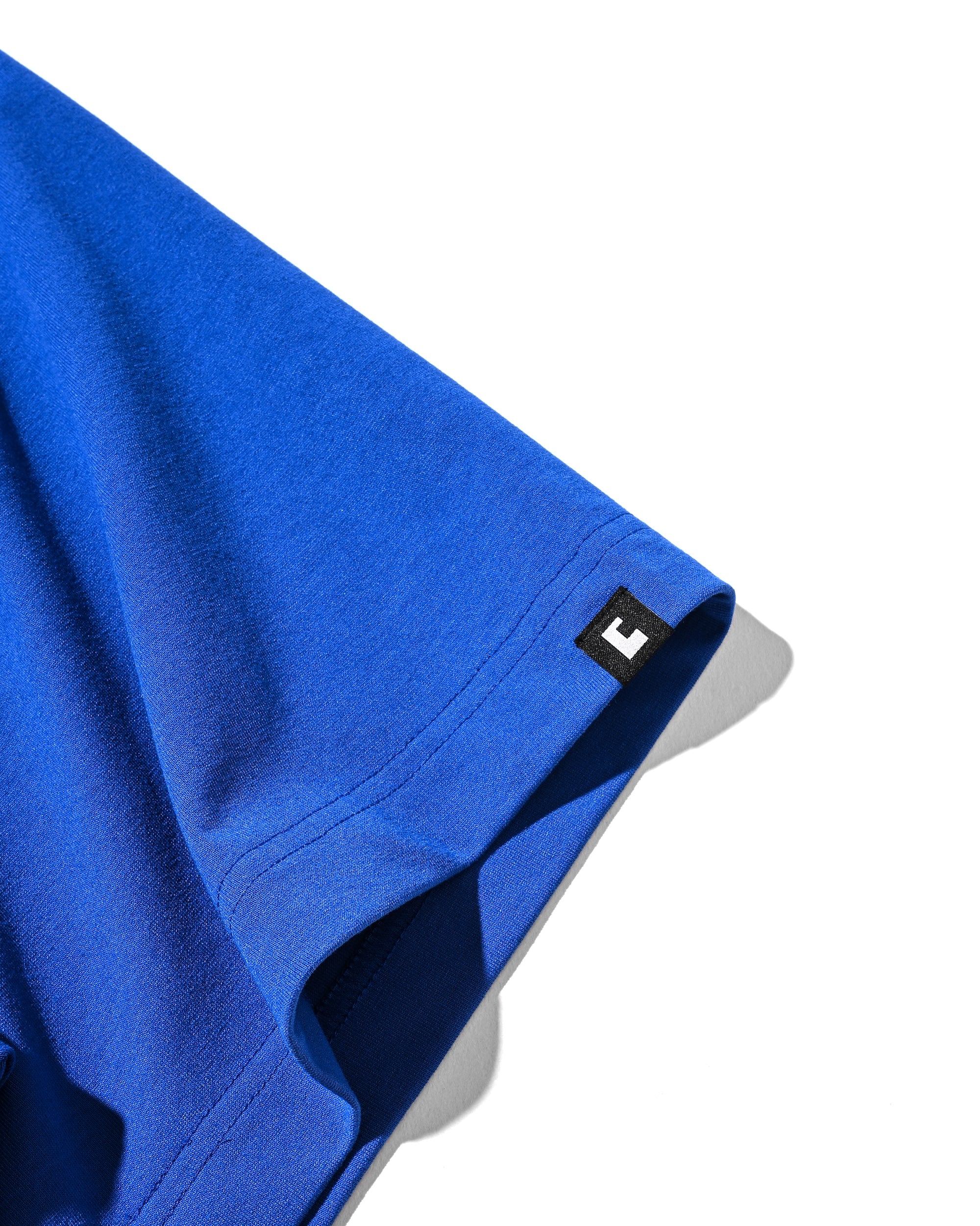 【8.26 WED 20:00- IN STOCK】“C” TECH HENLEY NECK S/S T-SHIRT WITH DRAWSTRINGS (BLUE)