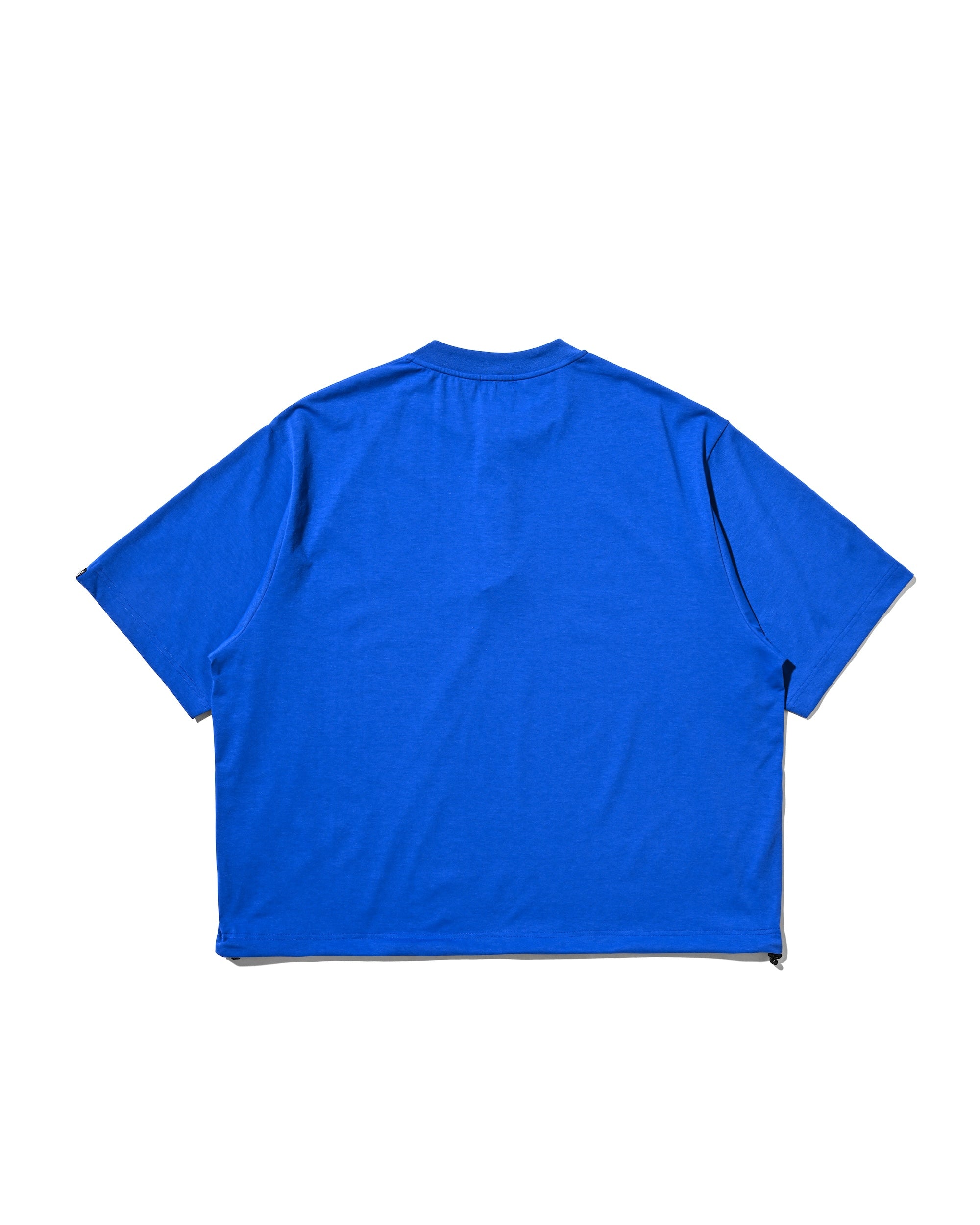【8.26 WED 20:00- IN STOCK】“C” TECH HENLEY NECK S/S T-SHIRT WITH DRAWSTRINGS (BLUE)