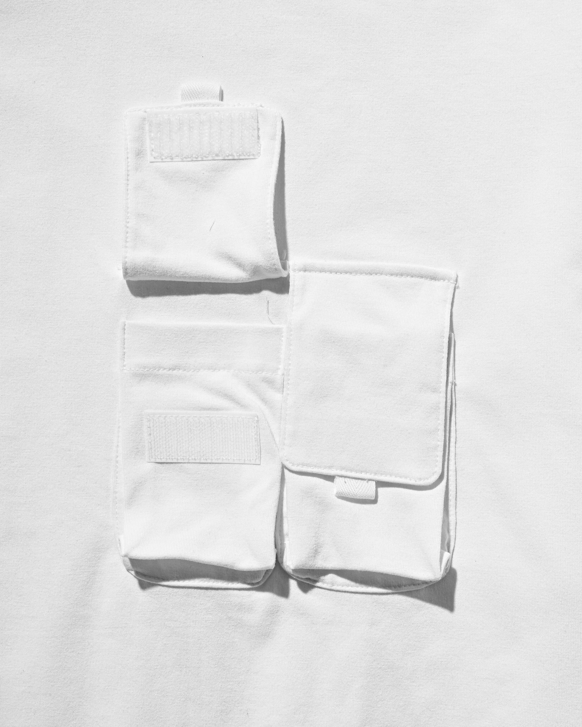 MULTI POCKET L/S T-SHIRT (WHITE)
