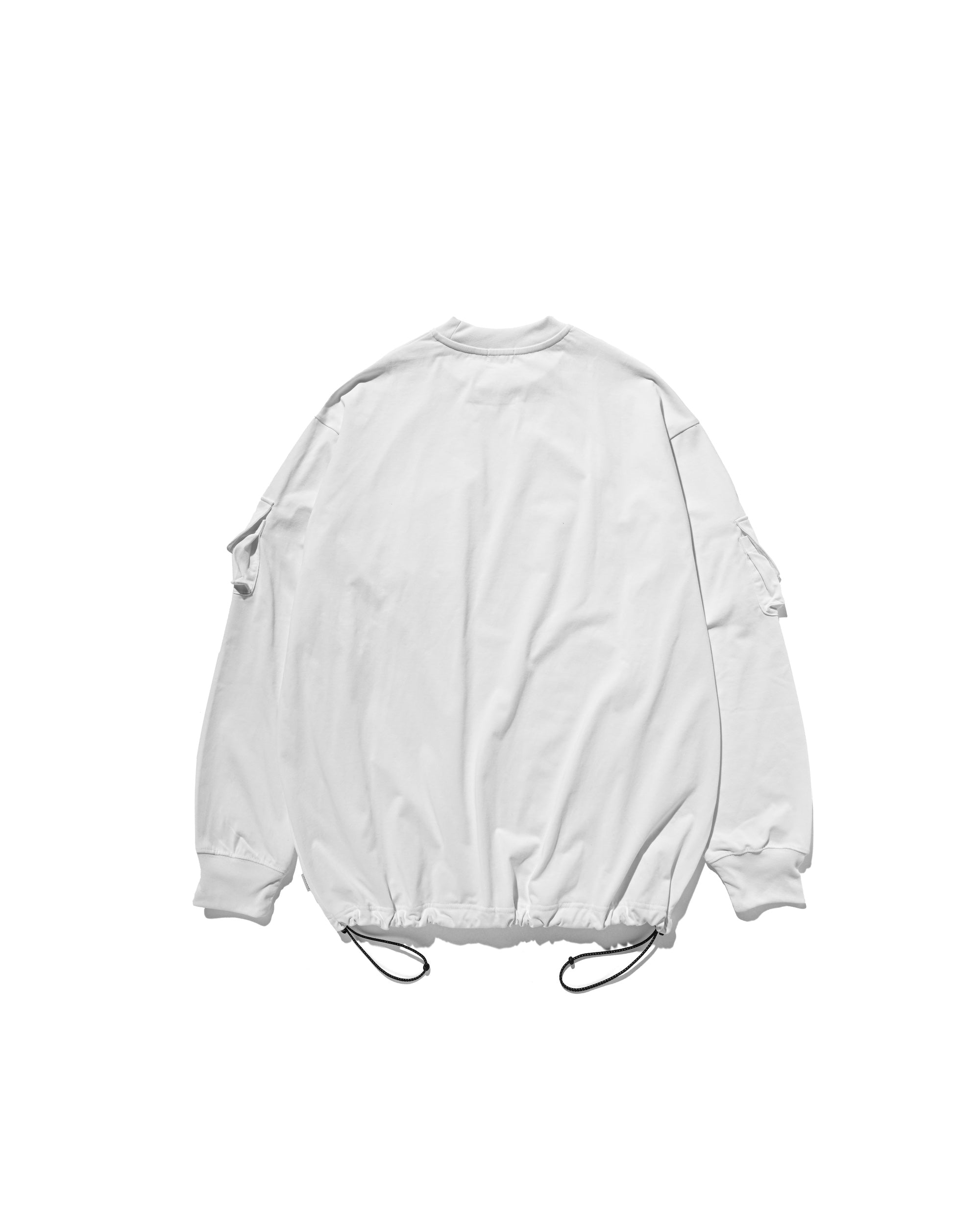 MULTI POCKET L/S T-SHIRT (WHITE)