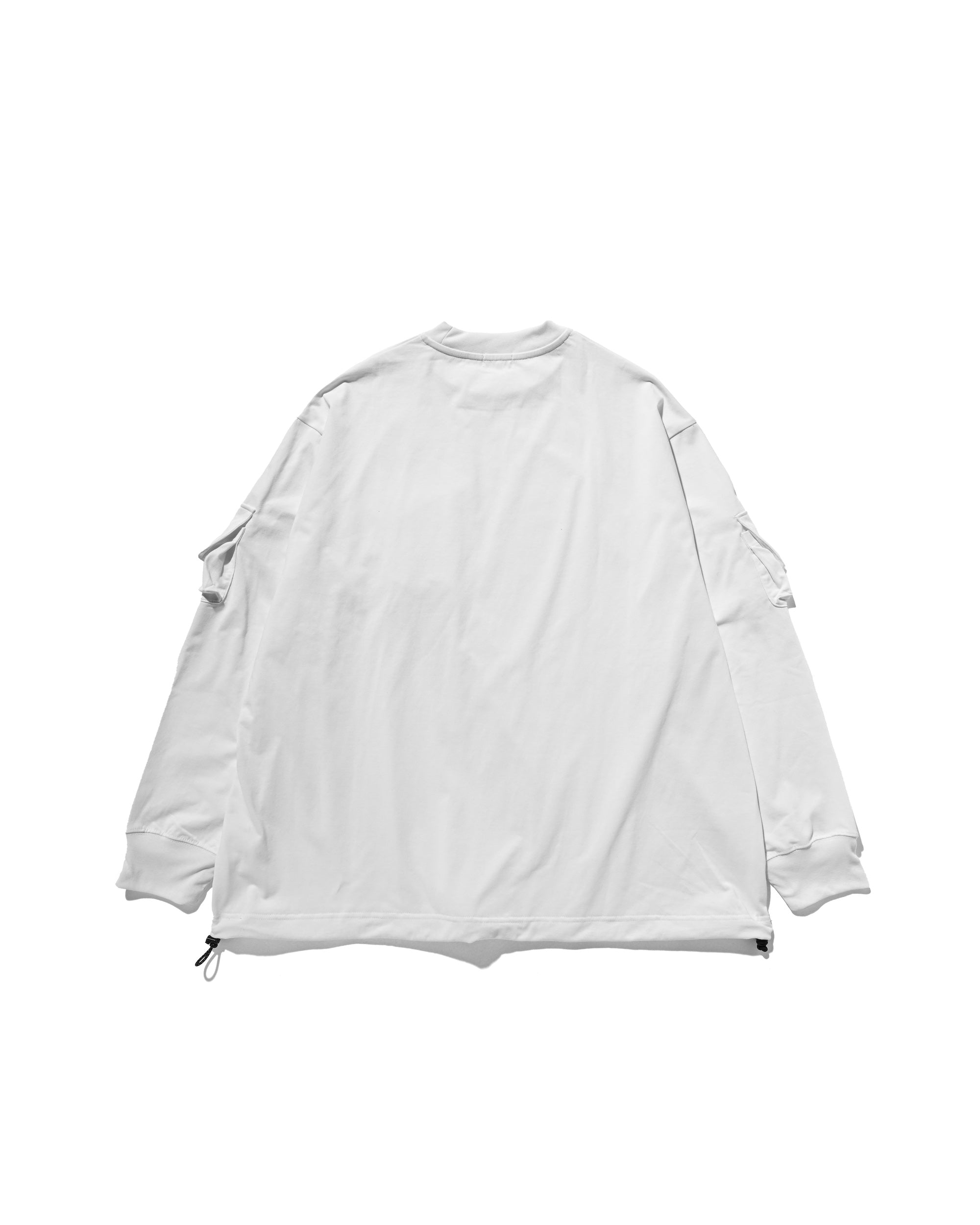 1.31 SAT 20:00- IN STOCK】MULTI POCKET L/S T-SHIRT (WHITE)