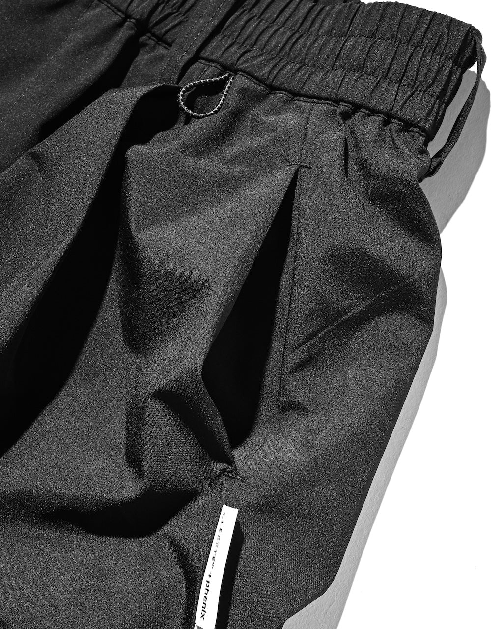 【9.2 WED 20:00- IN STOCK】+phenix WINDSTOPPER® by GORE-TEX LABS TWILL CITY BARREL LEG PANTS (BLACK×WHITE)