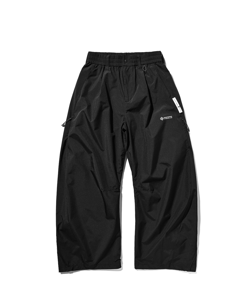 【9.2 WED 20:00- IN STOCK】+phenix WINDSTOPPER® by GORE-TEX LABS TWILL CITY BARREL LEG PANTS (BLACK×WHITE)