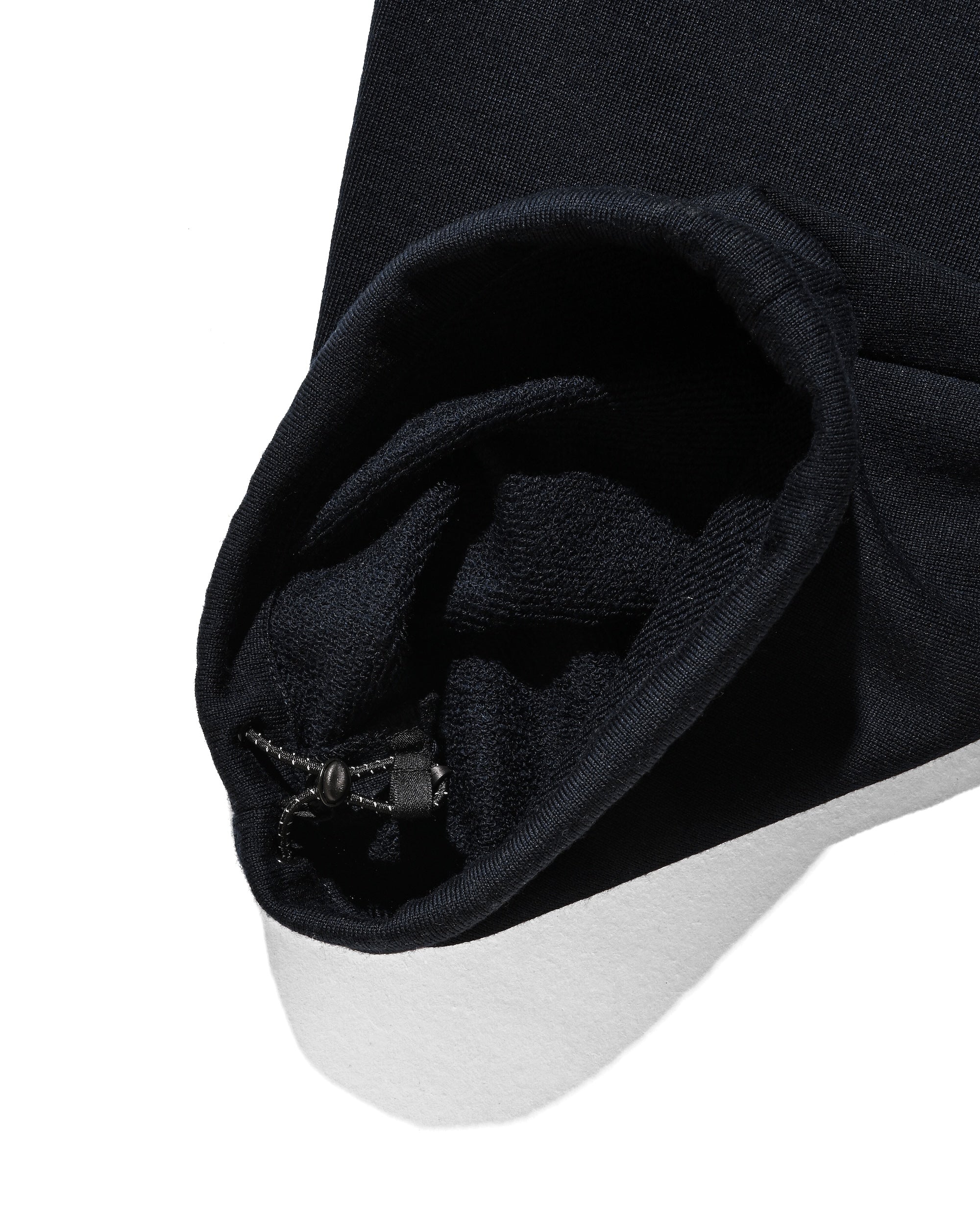 WOOL SWEAT WIDE TAPERED PANTS (NAVY)