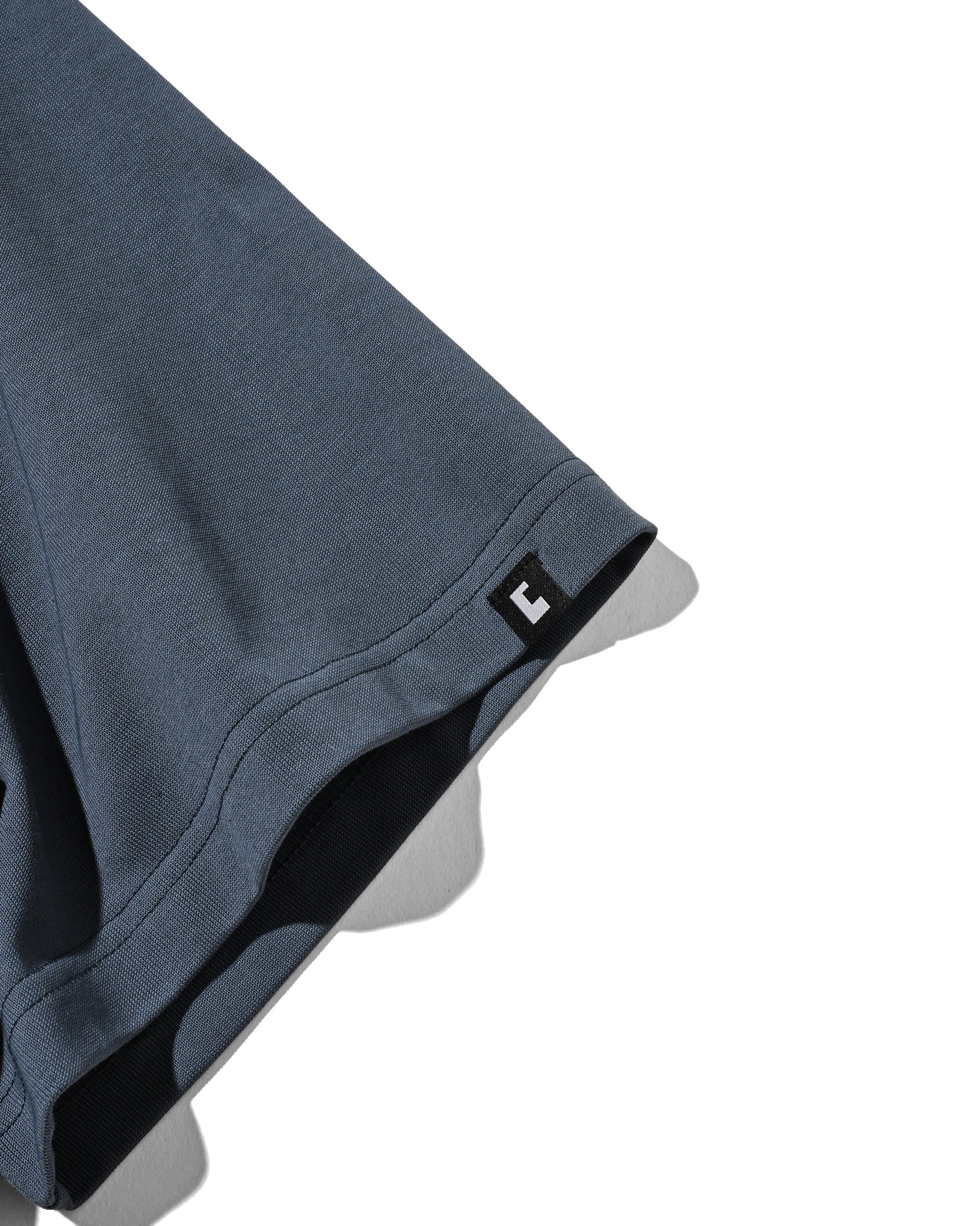 【8.19 WED 20:00- IN STOCK】RAGLAN HENLEY NECK S/S T-SHIRT WITH DRAWSTRINGS (GRAY×BLUE GRAY)