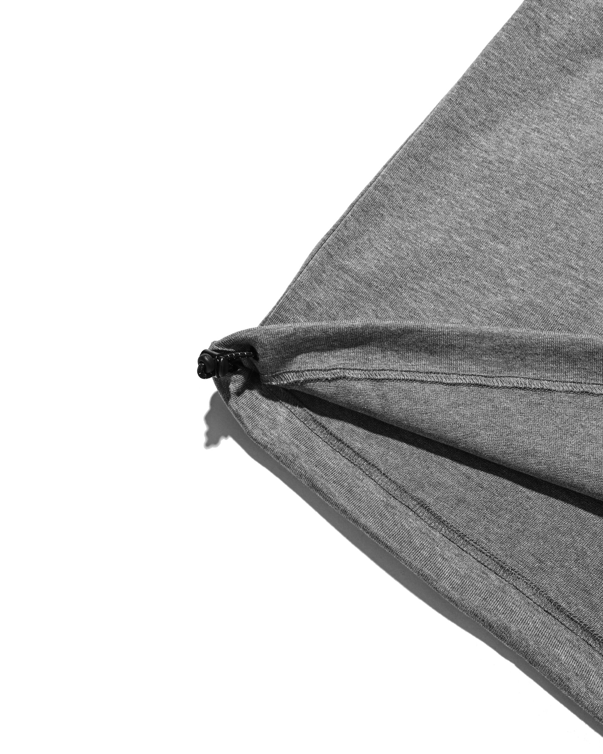 【8.19 WED 20:00- IN STOCK】RAGLAN HENLEY NECK S/S T-SHIRT WITH DRAWSTRINGS (GRAY×BLACK)