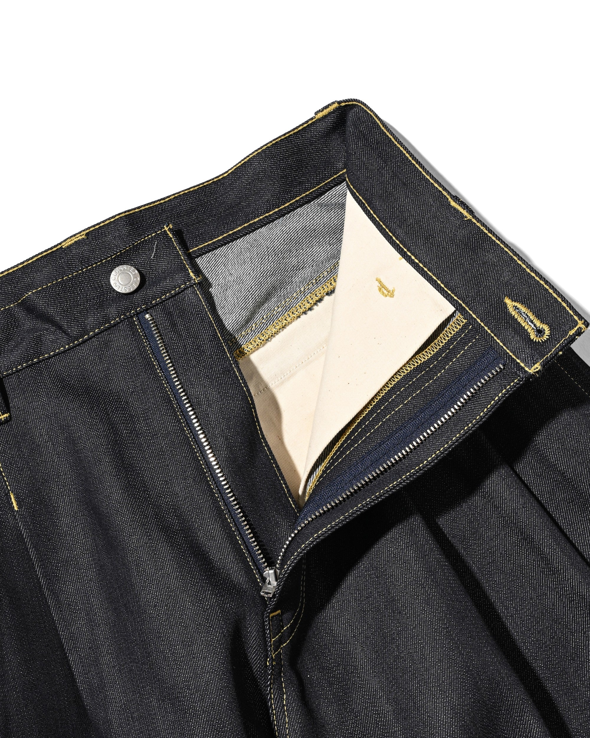 【8.19 WED 20:00- IN STOCK】RAW DENIM CITY WIDE STRAIGHT PANTS (RIGID INDIGO)