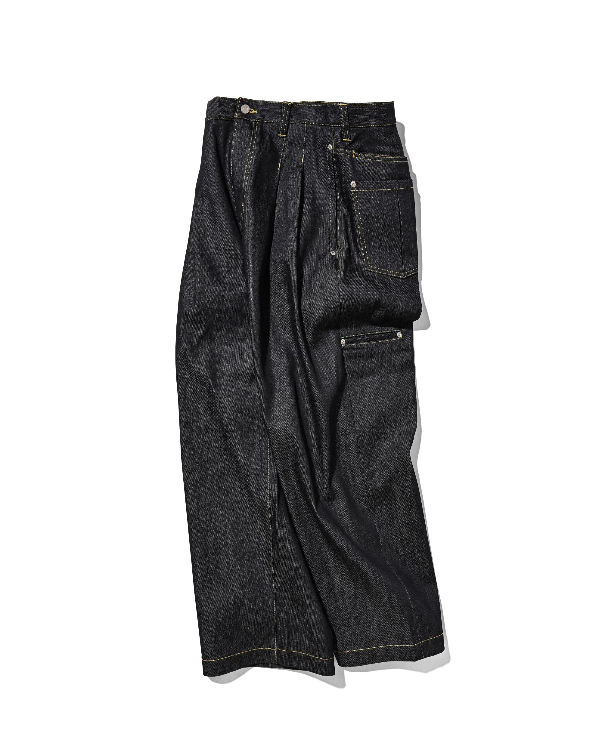 【8.19 WED 20:00- IN STOCK】RAW DENIM CITY WIDE STRAIGHT PANTS (RIGID INDIGO)