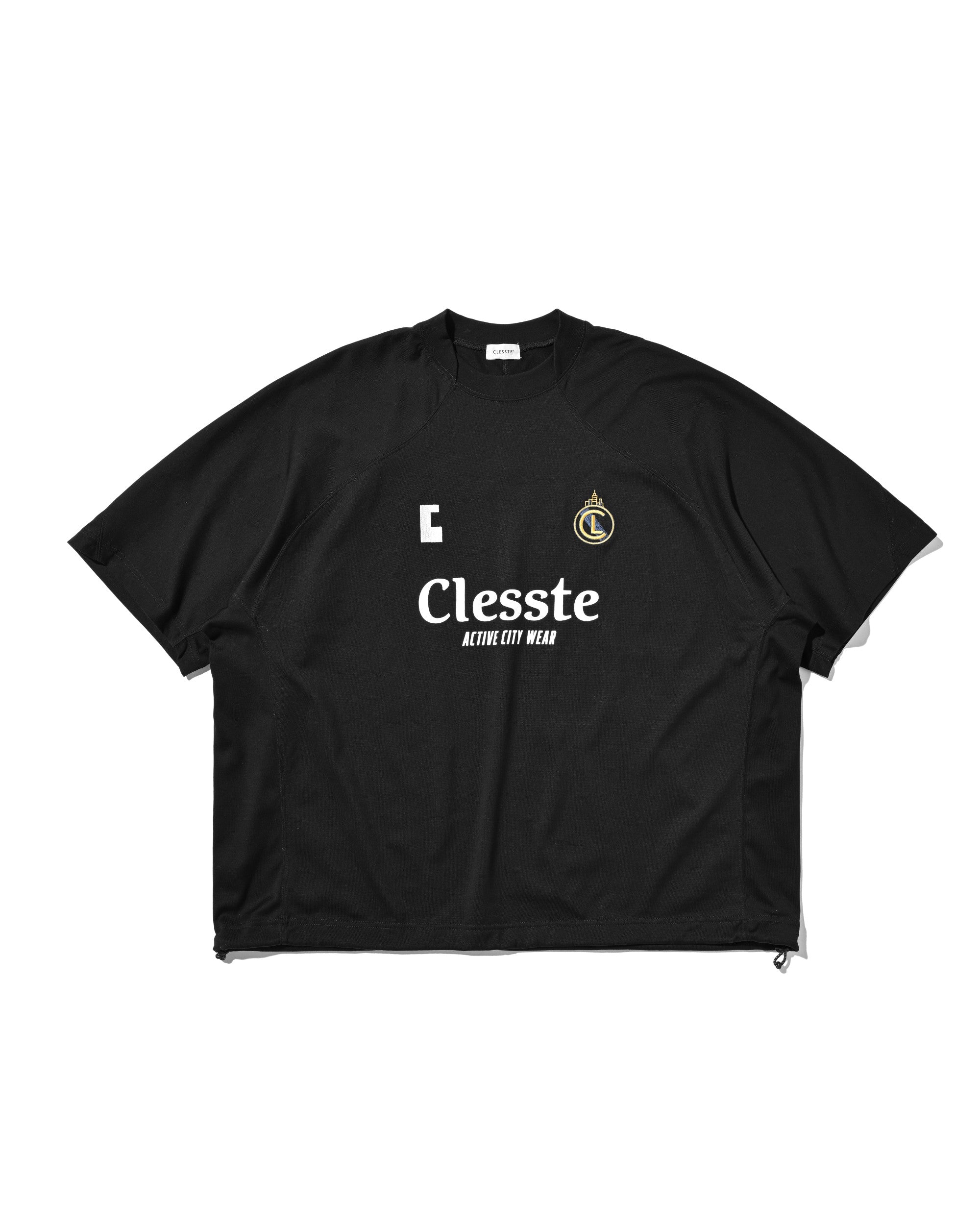 【8.29 SAT 20:00- IN STOCK】EMBROIDERED GAME S/S T-SHIRT WITH DRAWSTRINGS (BLACK)