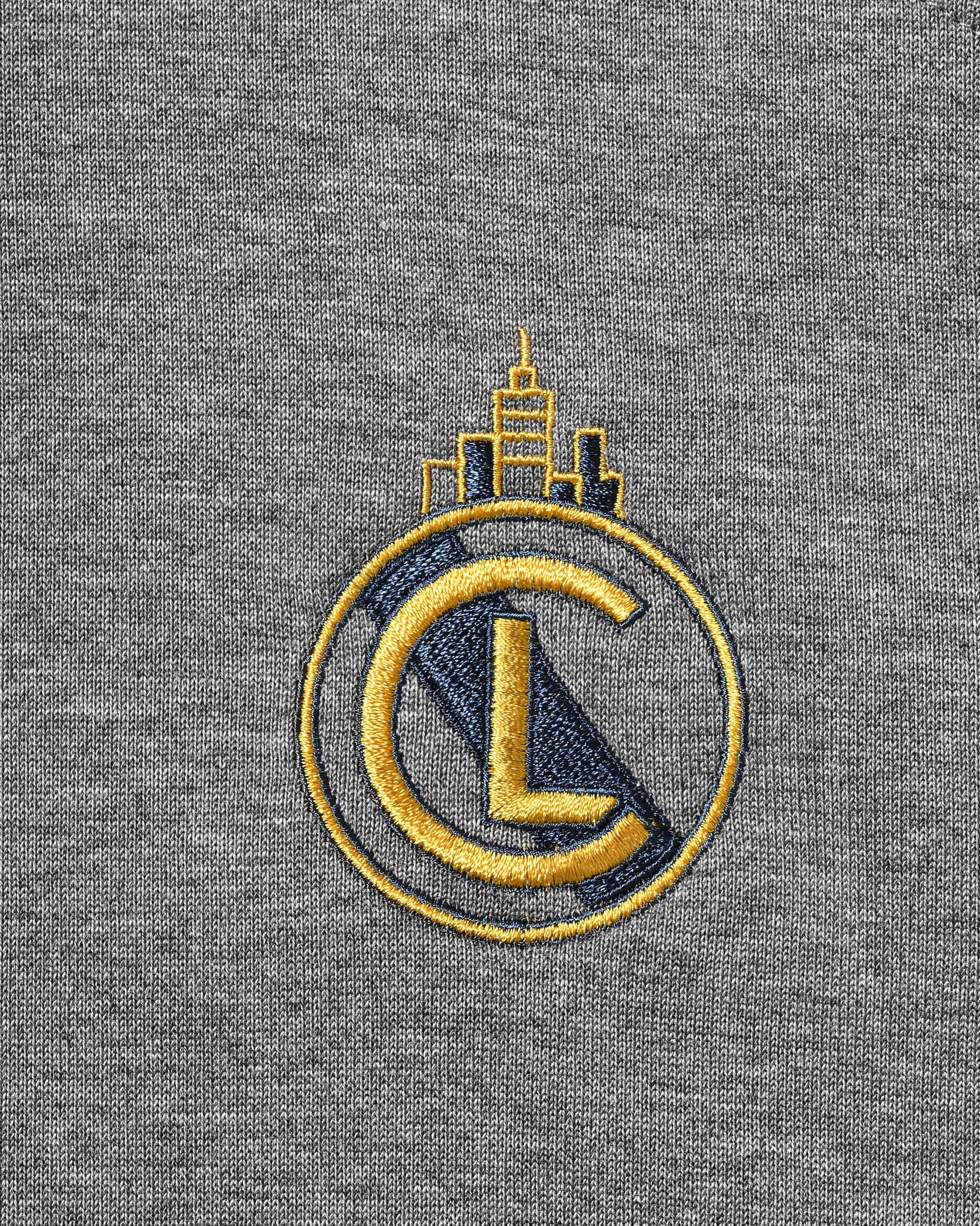 【8.29 SAT 20:00- IN STOCK】EMBROIDERED GAME S/S T-SHIRT WITH DRAWSTRINGS (HEATHER GRAY)