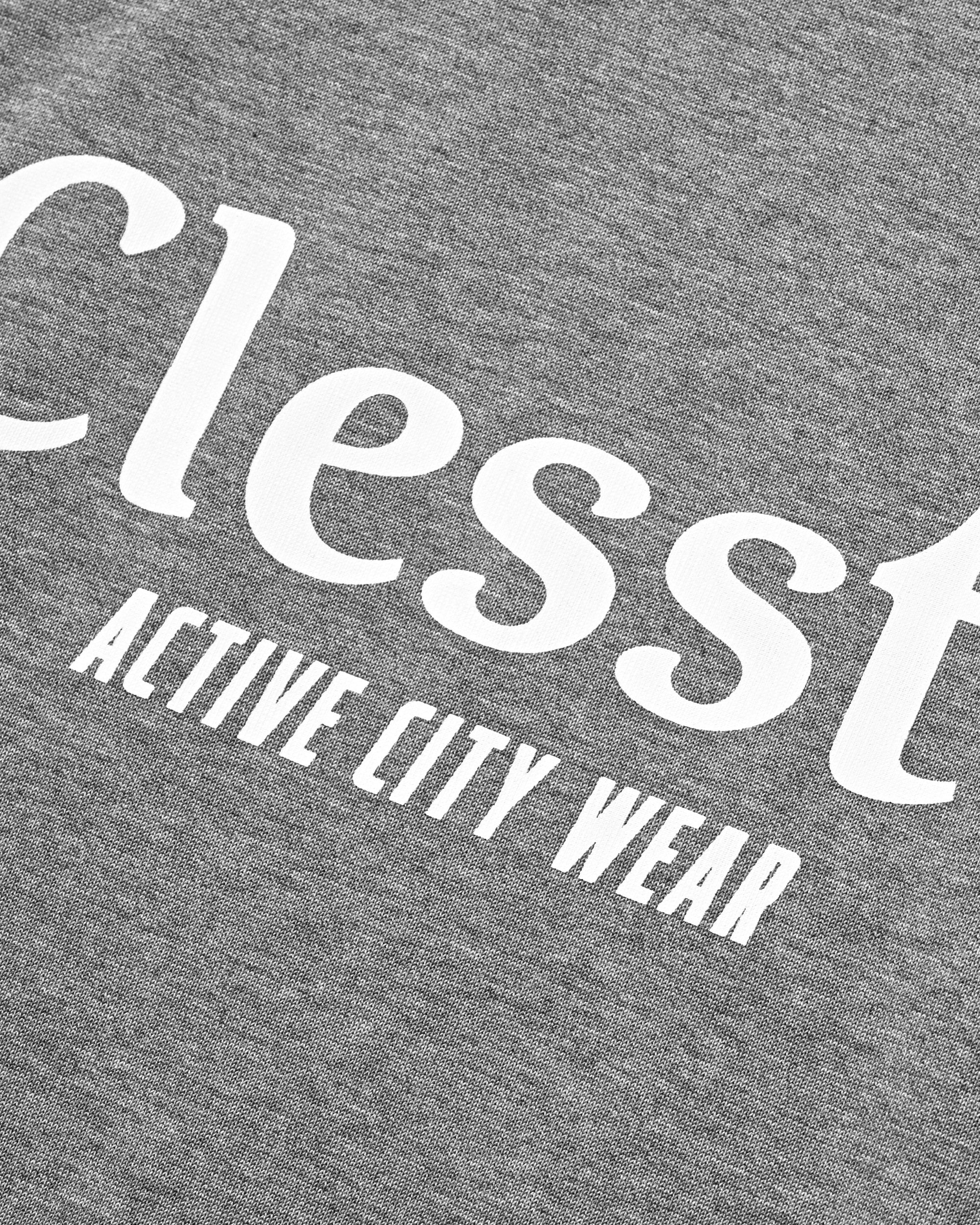 【8.29 SAT 20:00- IN STOCK】EMBROIDERED GAME S/S T-SHIRT WITH DRAWSTRINGS (HEATHER GRAY)