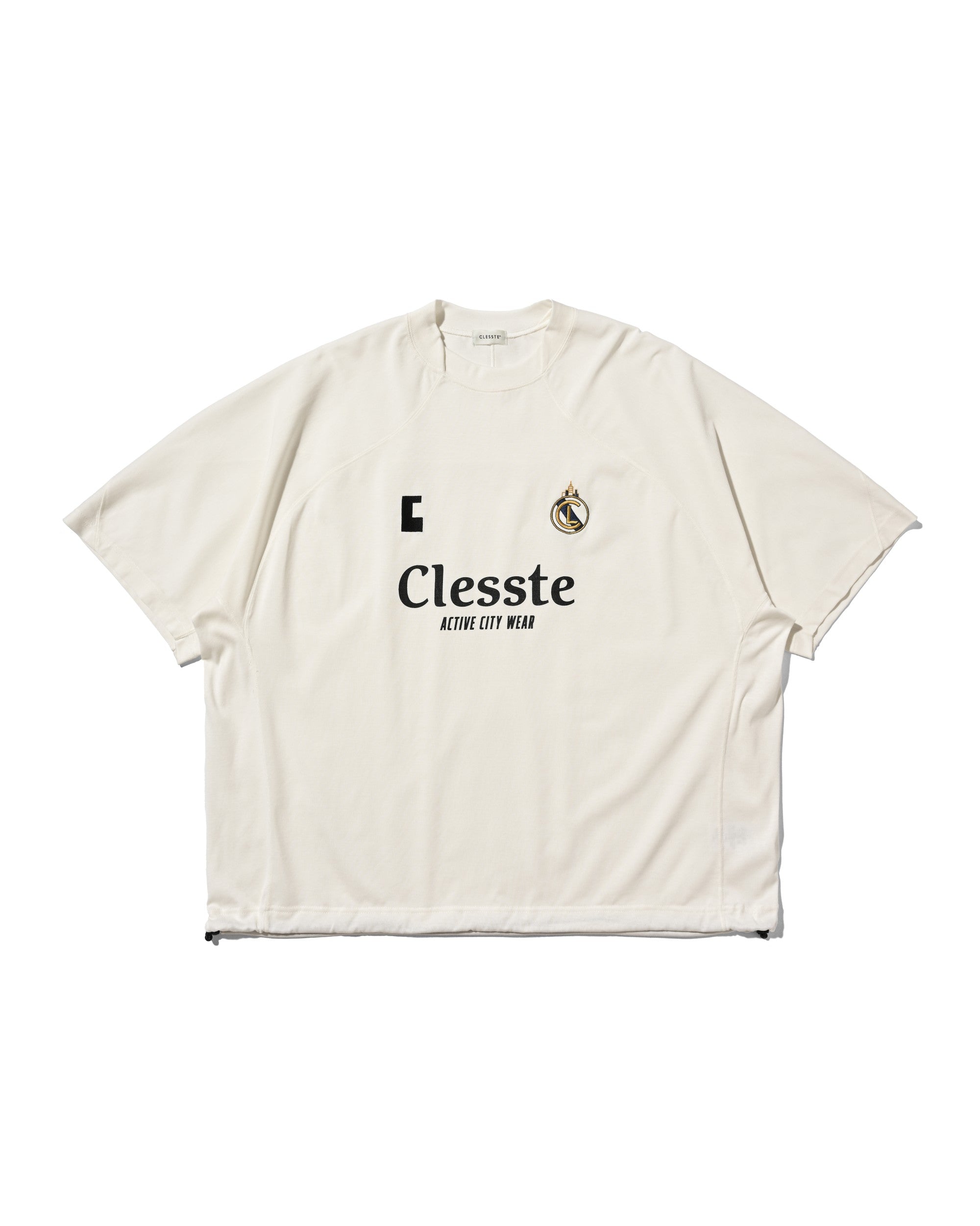 【8.29 SAT 20:00- IN STOCK】EMBROIDERED GAME S/S T-SHIRT WITH DRAWSTRINGS (WHITE)
