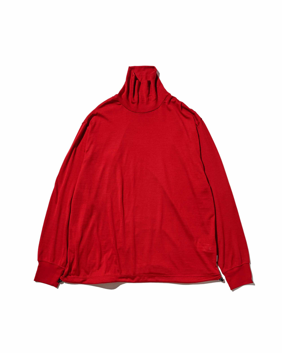【9.16 WED 20:00- IN STOCK】MERINO WOOL L/S TURTLENECK TEE (RED)