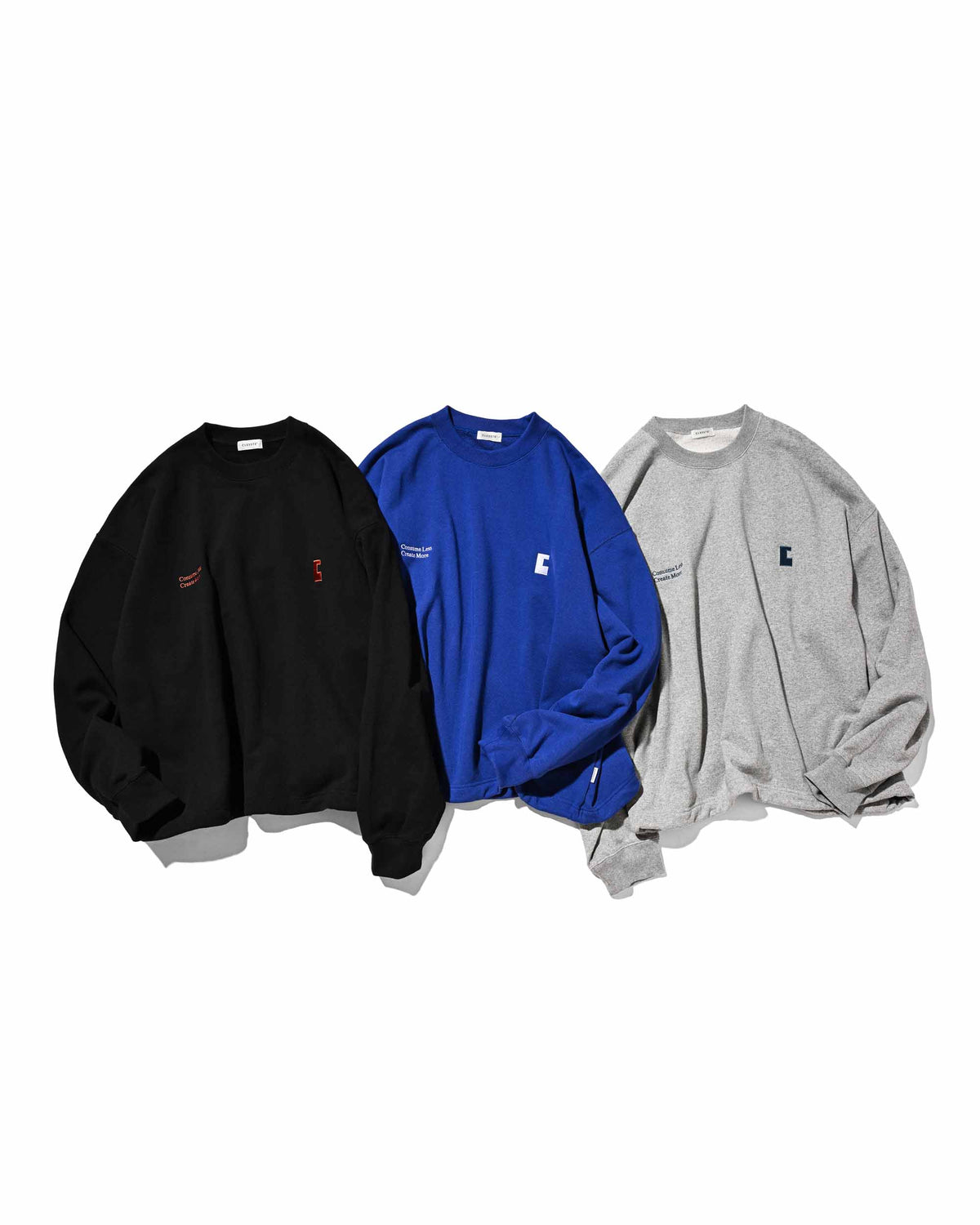 【9.23 WED 20:00- IN STOCK】"C×CONCEPT" SWEATSHIRT WITH DRAWSTRINGS (BLUE)