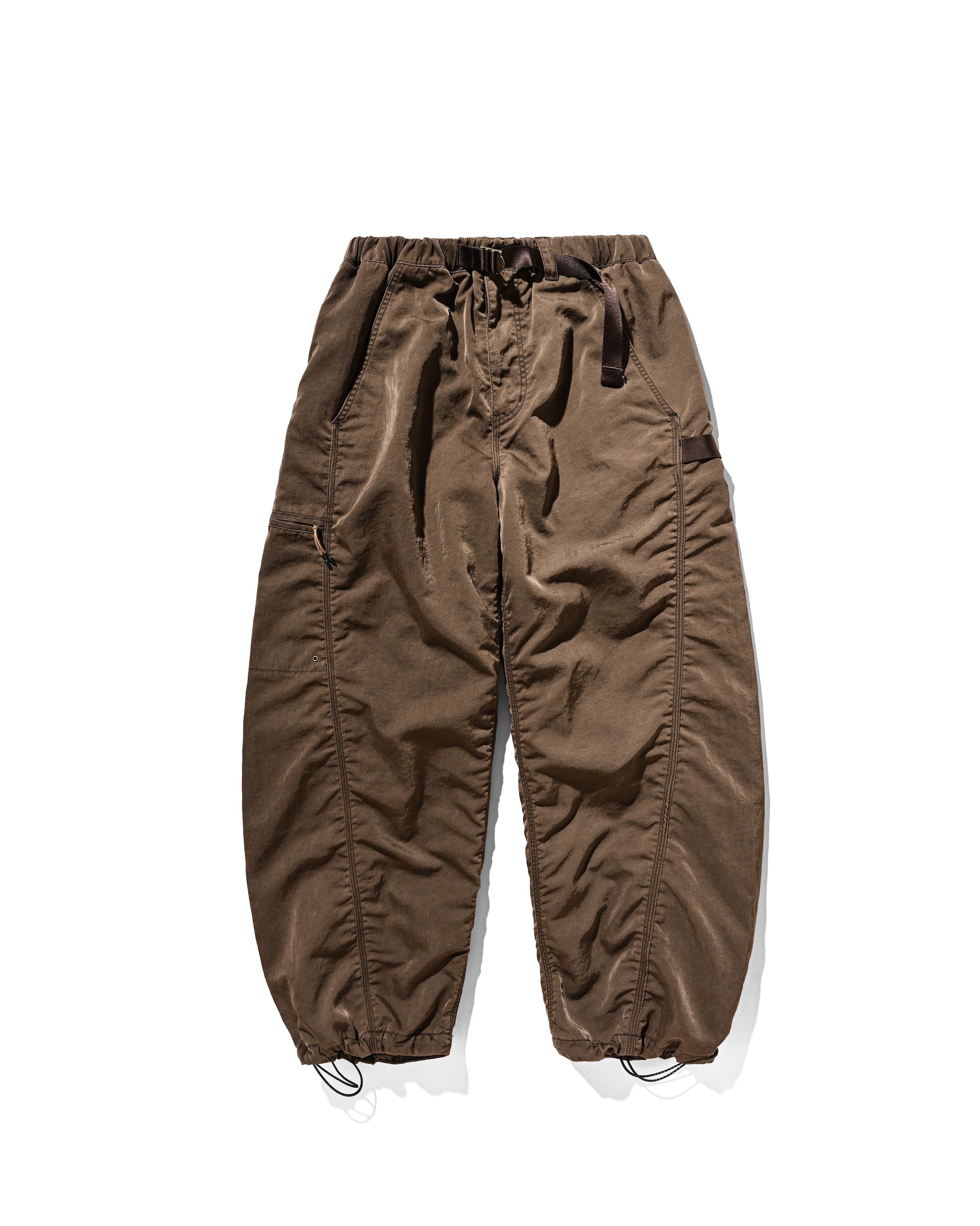 【2.7 SAT 20:00- IN STOCK】FADED FINISH NYLON CITY TWISTED WORKER PANTS (FADE BROWN)