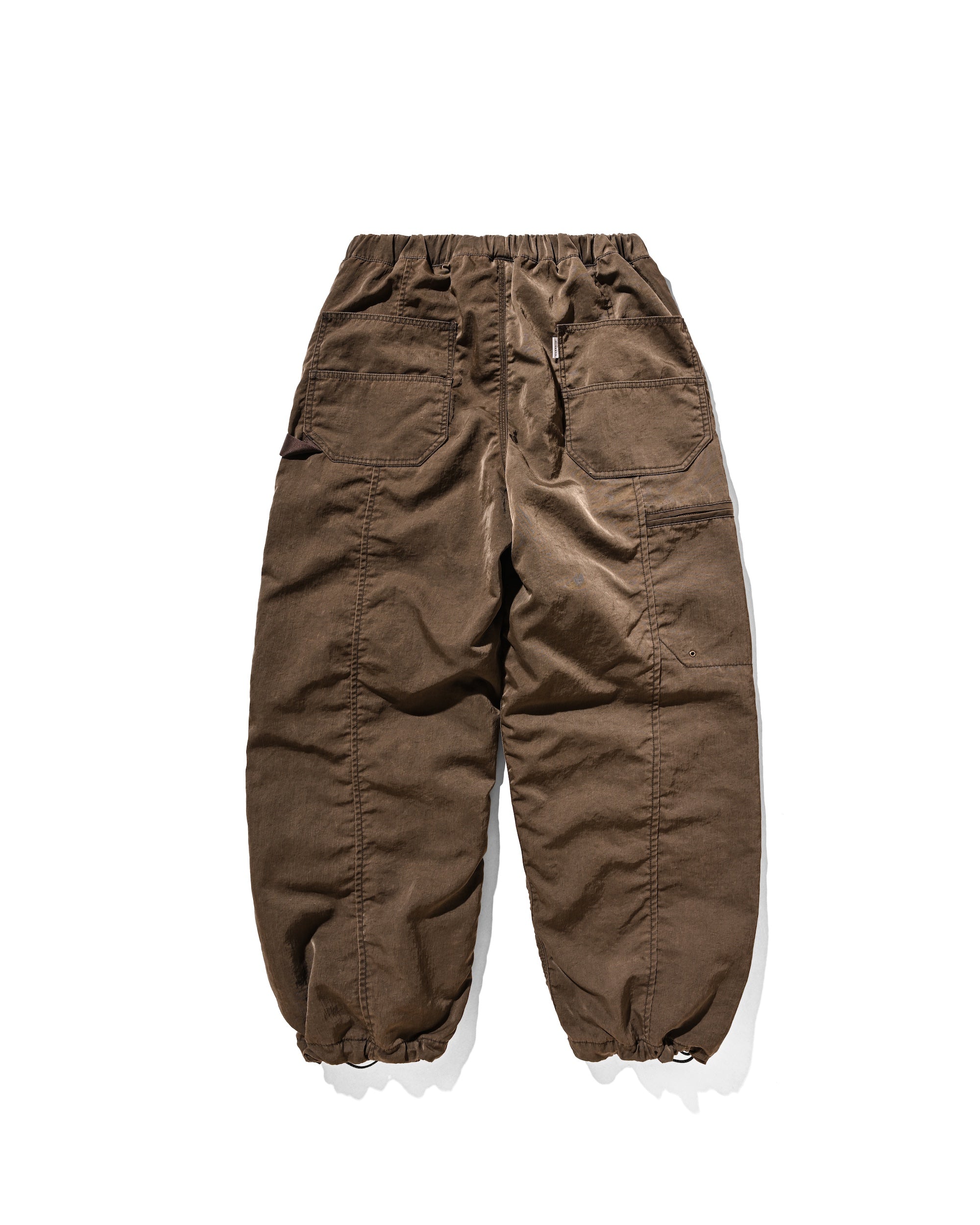【2.7 SAT 20:00- IN STOCK】FADED FINISH NYLON CITY TWISTED WORKER PANTS (FADE BROWN)