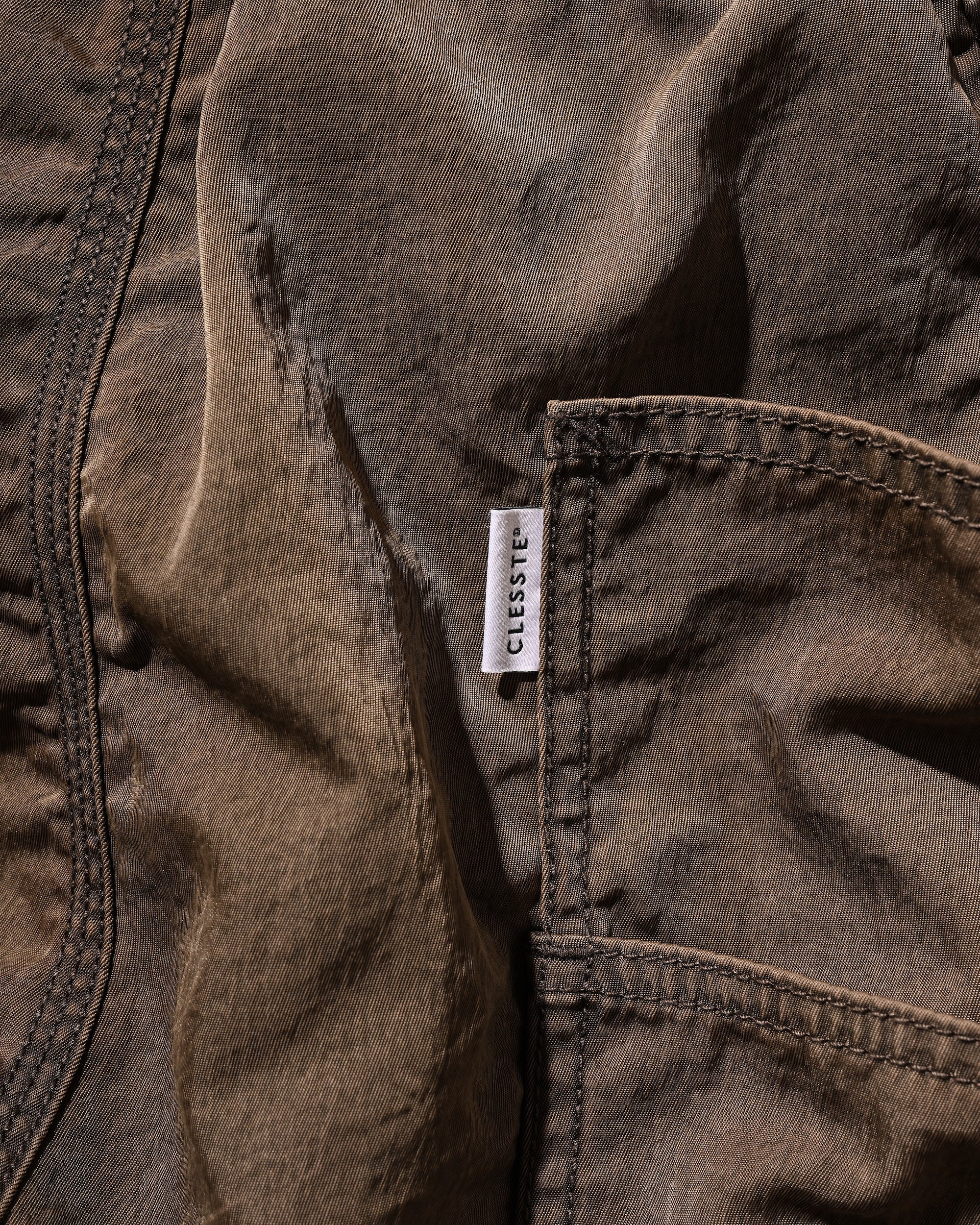【2.7 SAT 20:00- IN STOCK】FADED FINISH NYLON CITY TWISTED WORKER PANTS (FADE BROWN)