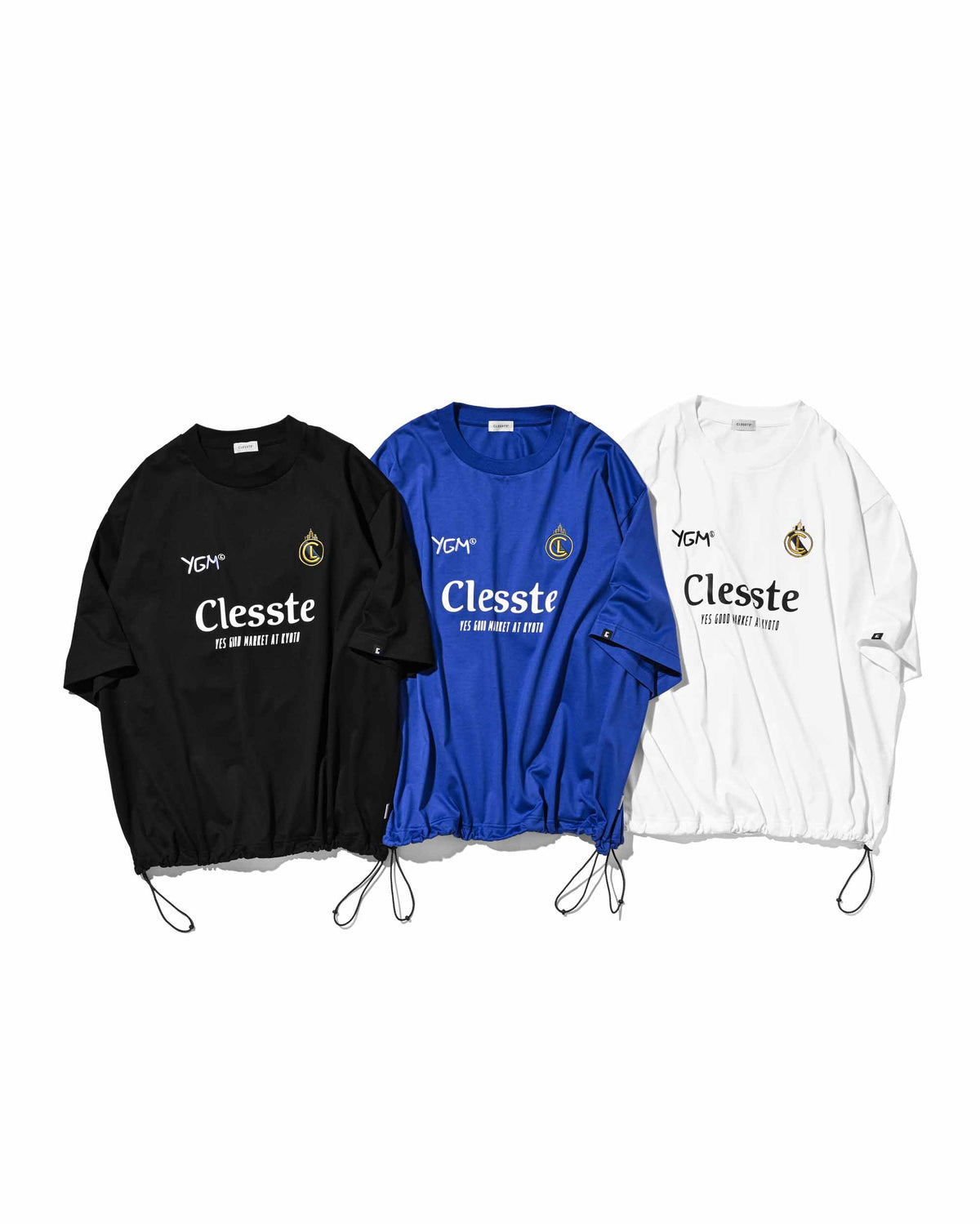 【10.4 SUN 20:00- IN STOCK】【LIMITED】 “YES GOOD MARKET" CITY S/S GAME T-SHIRT WITH DRAWSTRINGS (BLUE)