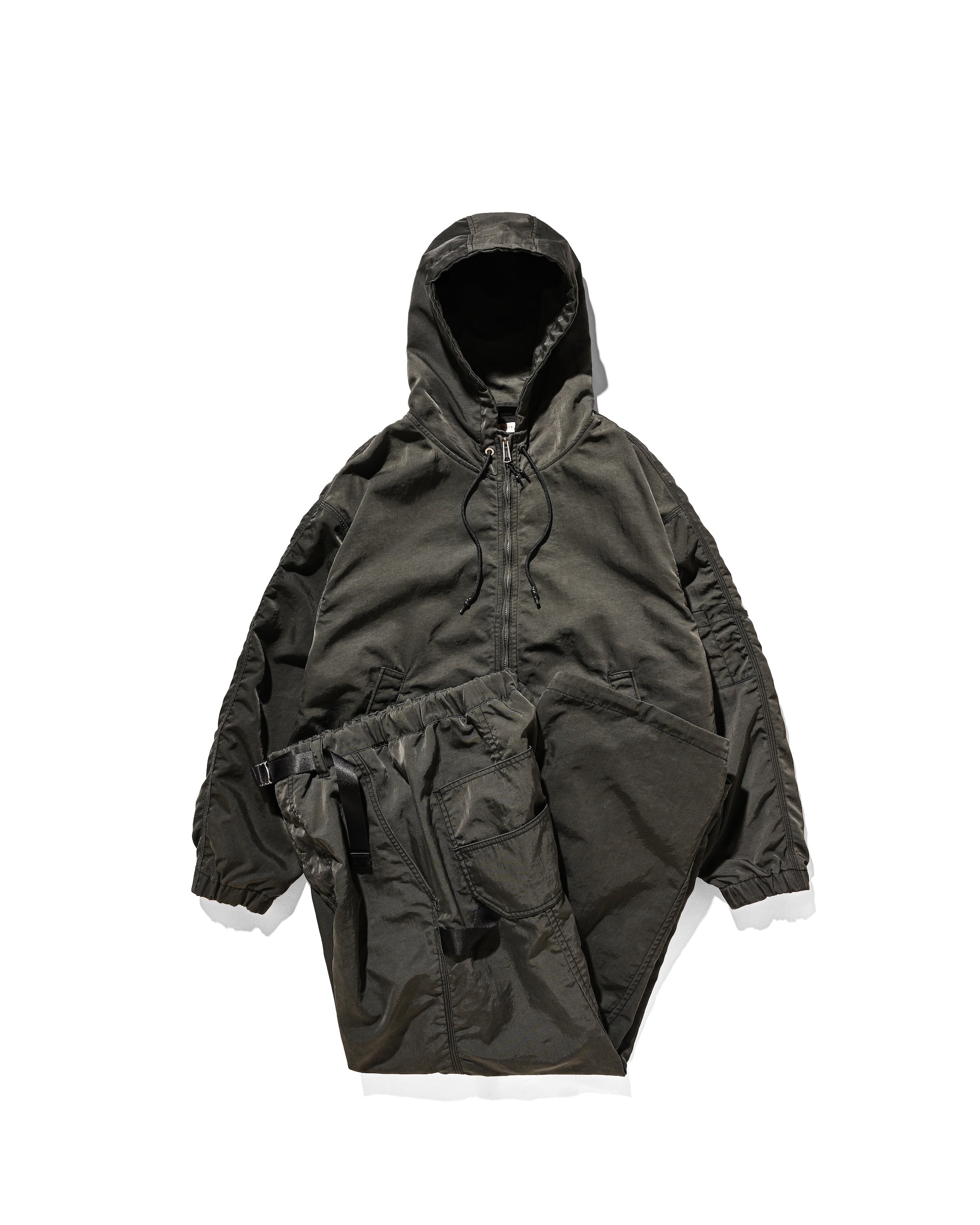 FADED FINISH NYLON CITY ACTIVE JACKET (FADE BLACK)