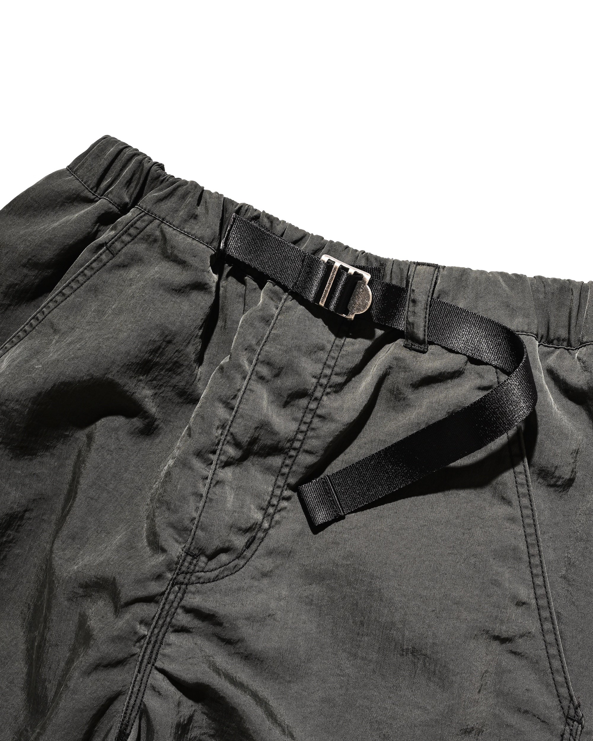 【2.7 SAT 20:00- IN STOCK】FADED FINISH NYLON CITY TWISTED WORKER PANTS (FADE BLACK)