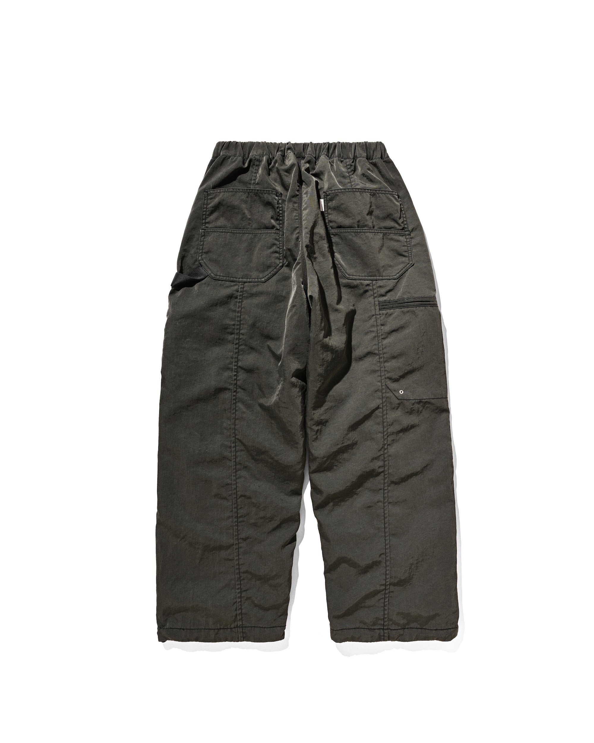 FADED FINISH NYLON CITY TWISTED WORKER PANTS (FADE BLACK)