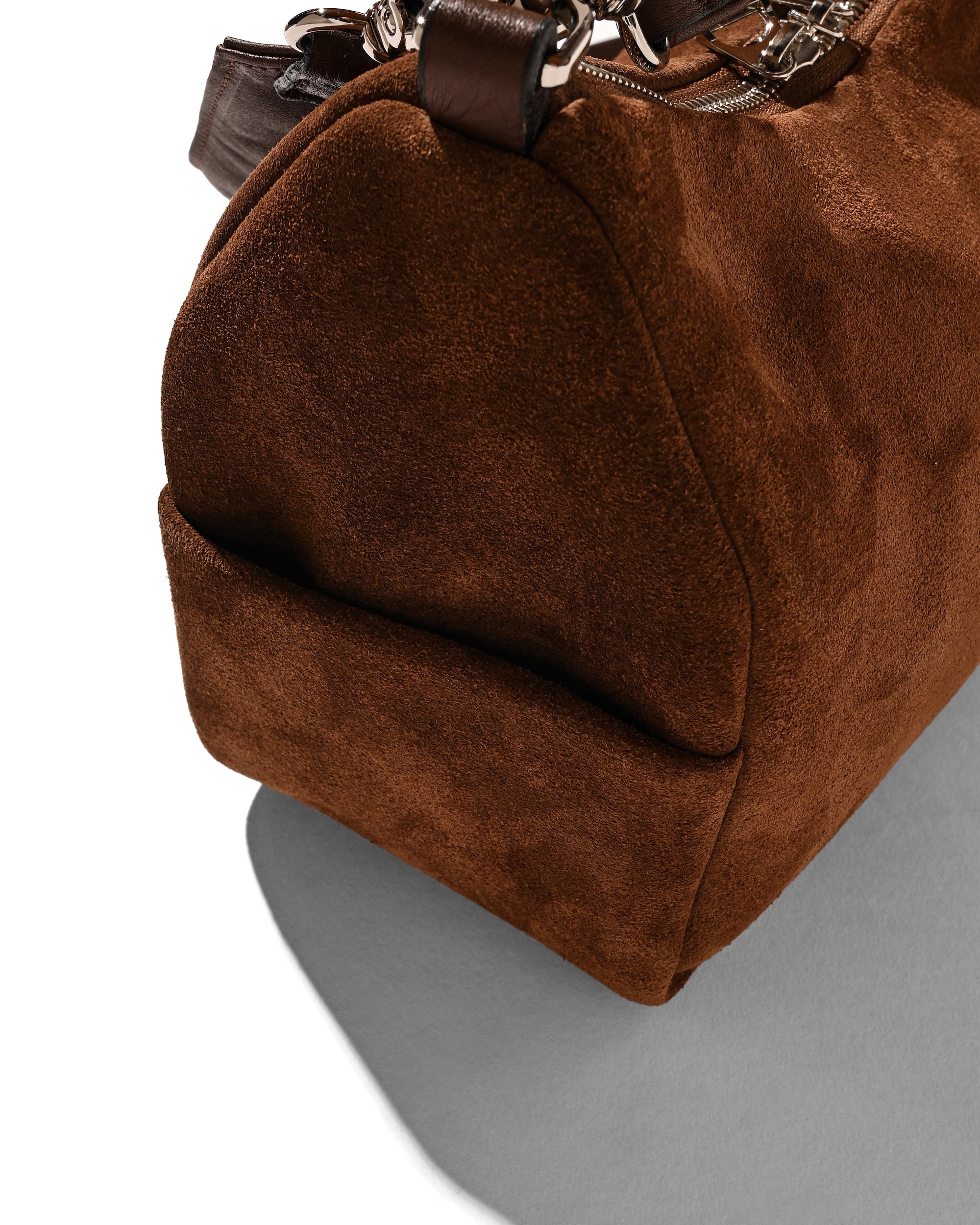 SUEDE DAYOFF BAG MINI (BROWN)