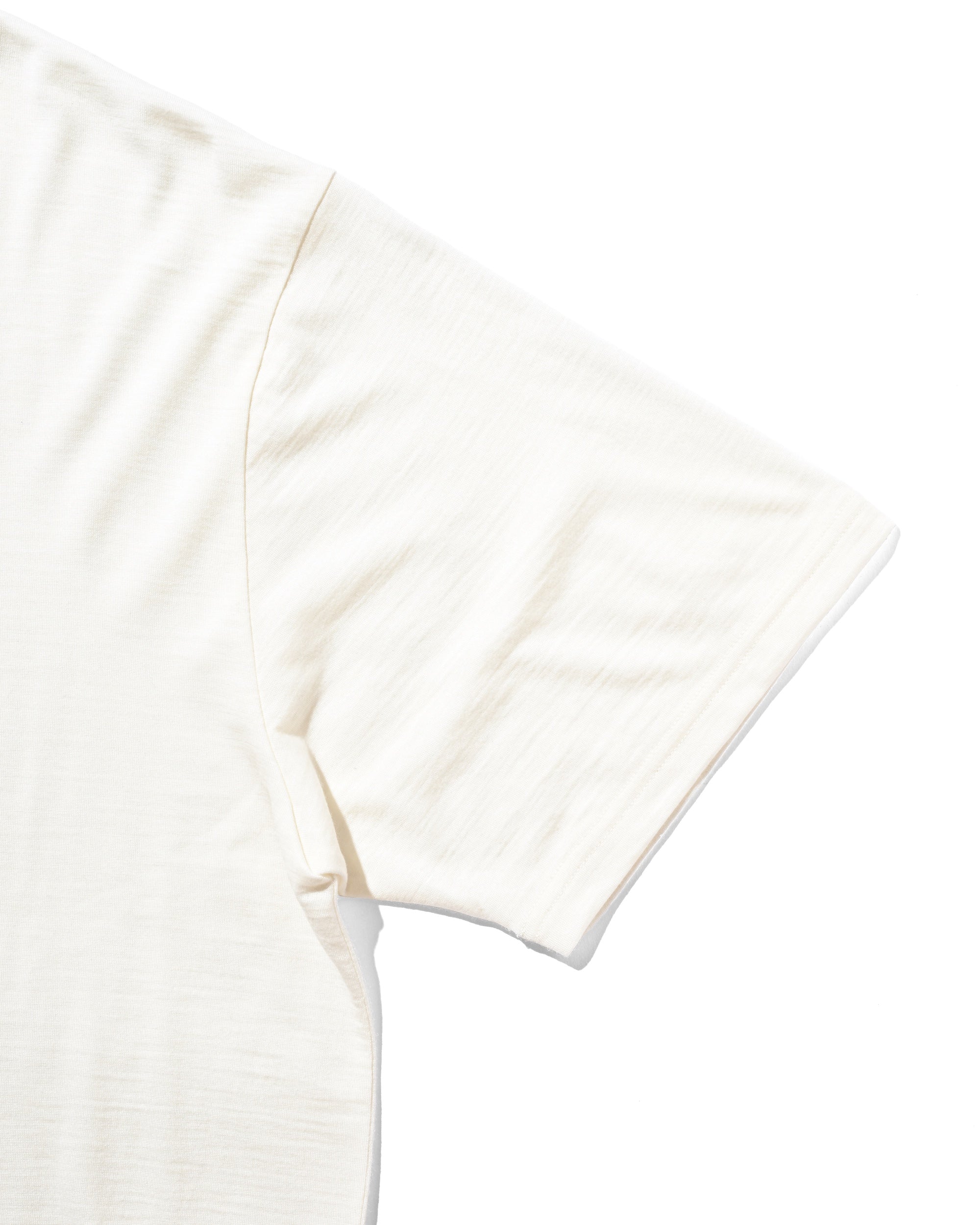 WASHABLE WOOL S/S T-SHIRT (WHITE)