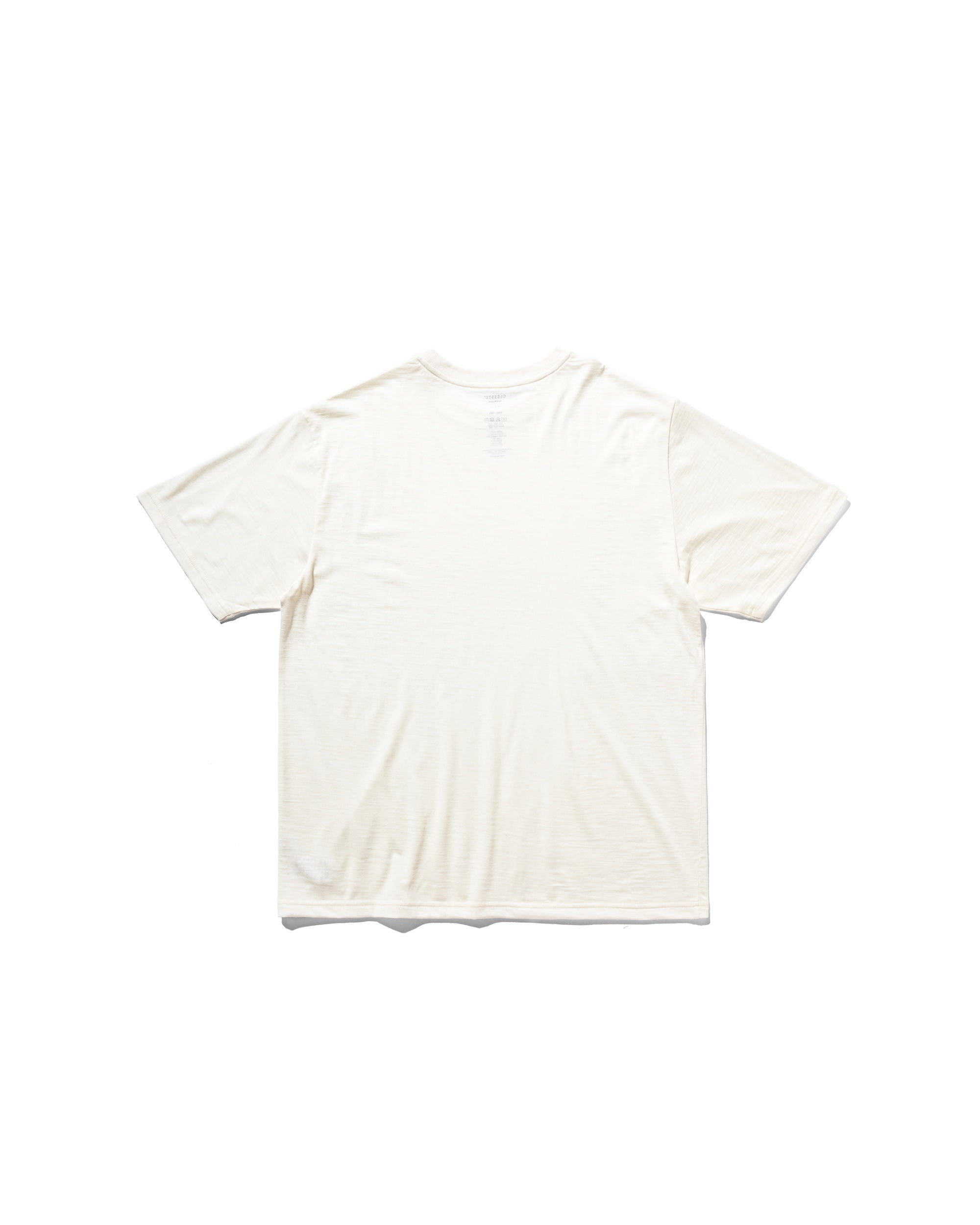 【5.13 WED 20:00- IN STOCK】WASHABLE WOOL S/S T-SHIRT (WHITE)