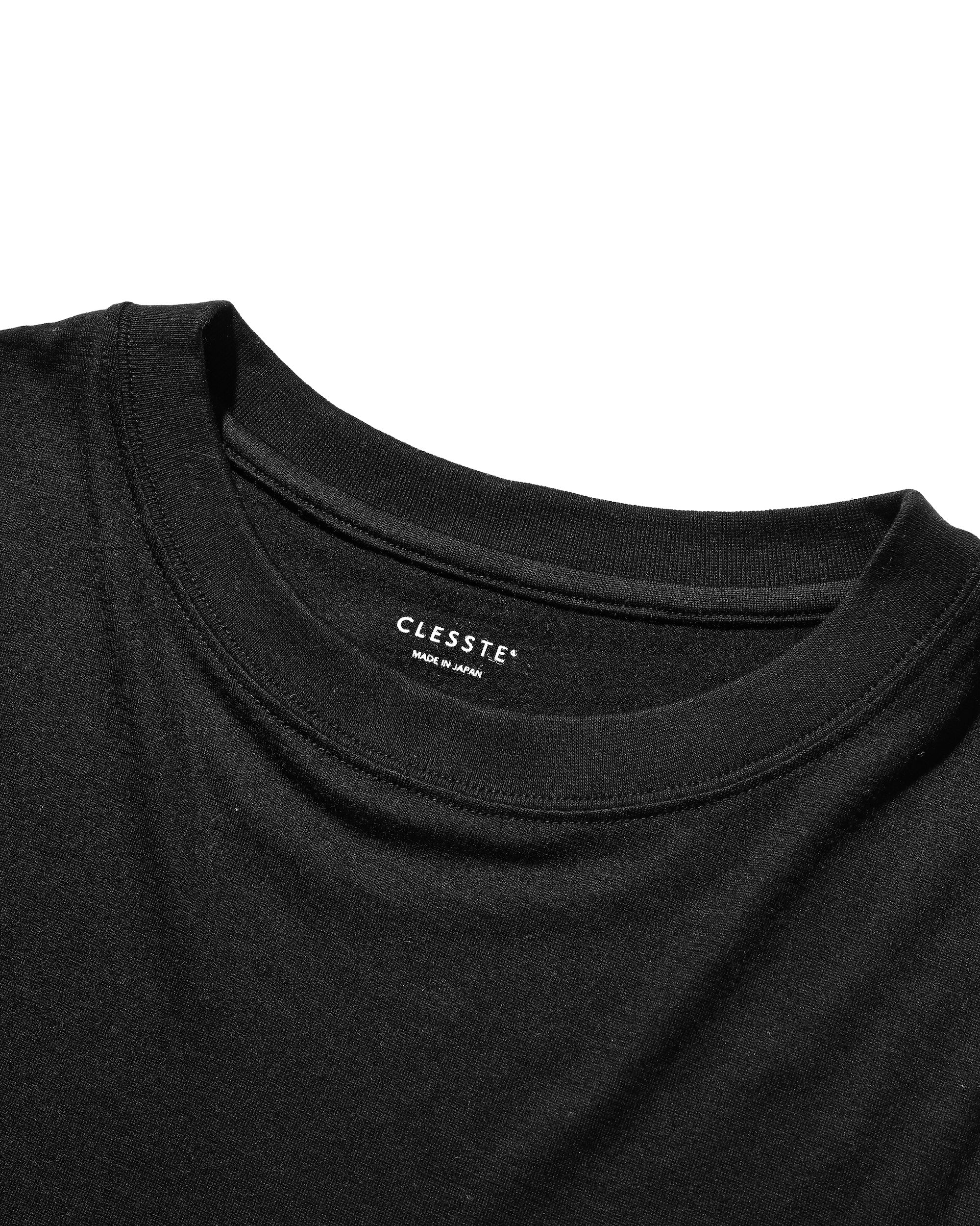 WASHABLE WOOL S/S T-SHIRT (BLACK)