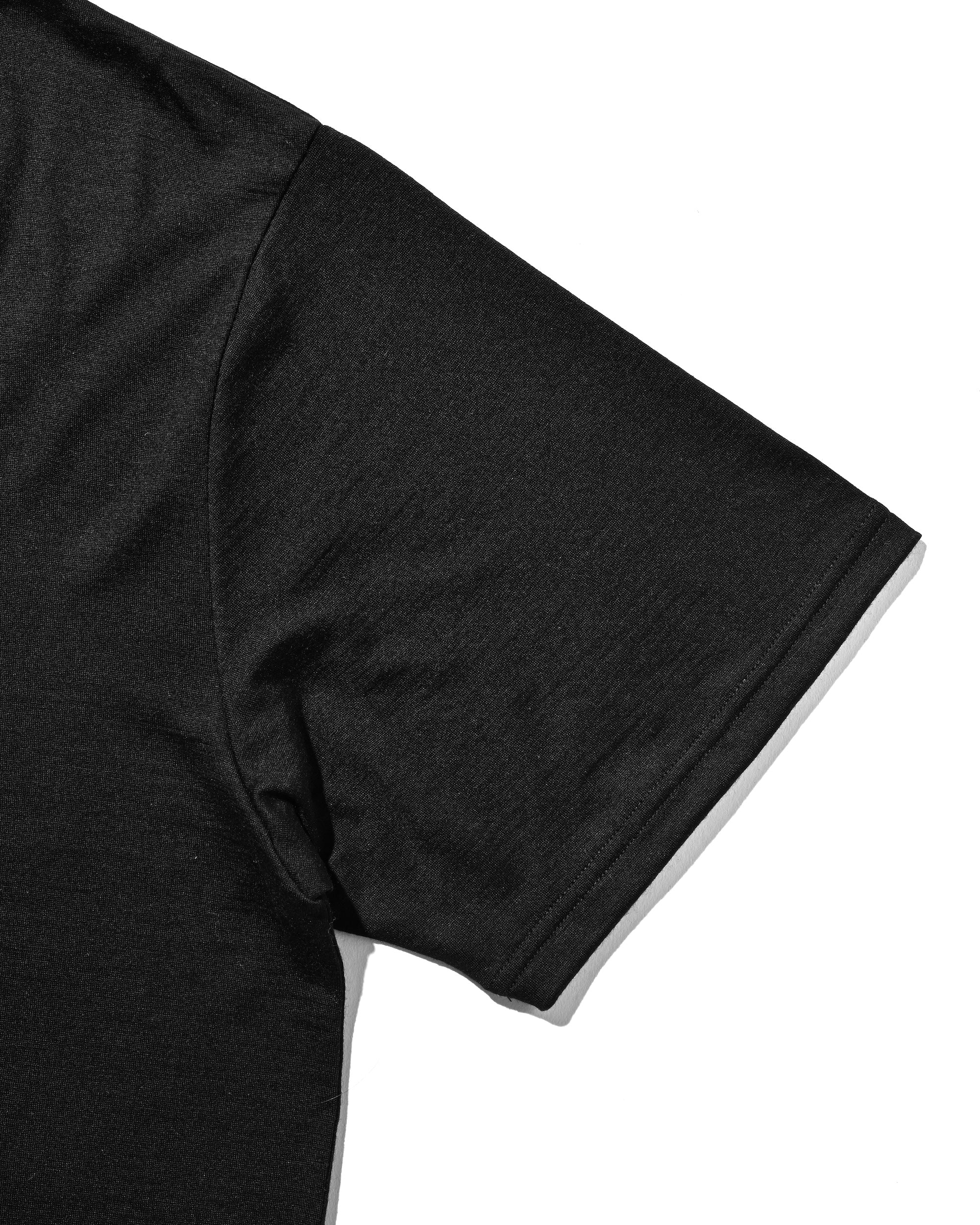 WASHABLE WOOL S/S T-SHIRT (BLACK)