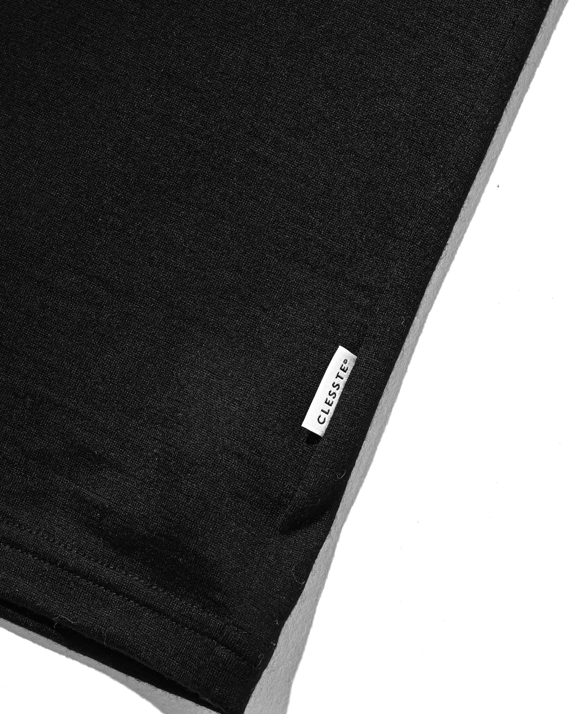 WASHABLE WOOL S/S T-SHIRT (BLACK)