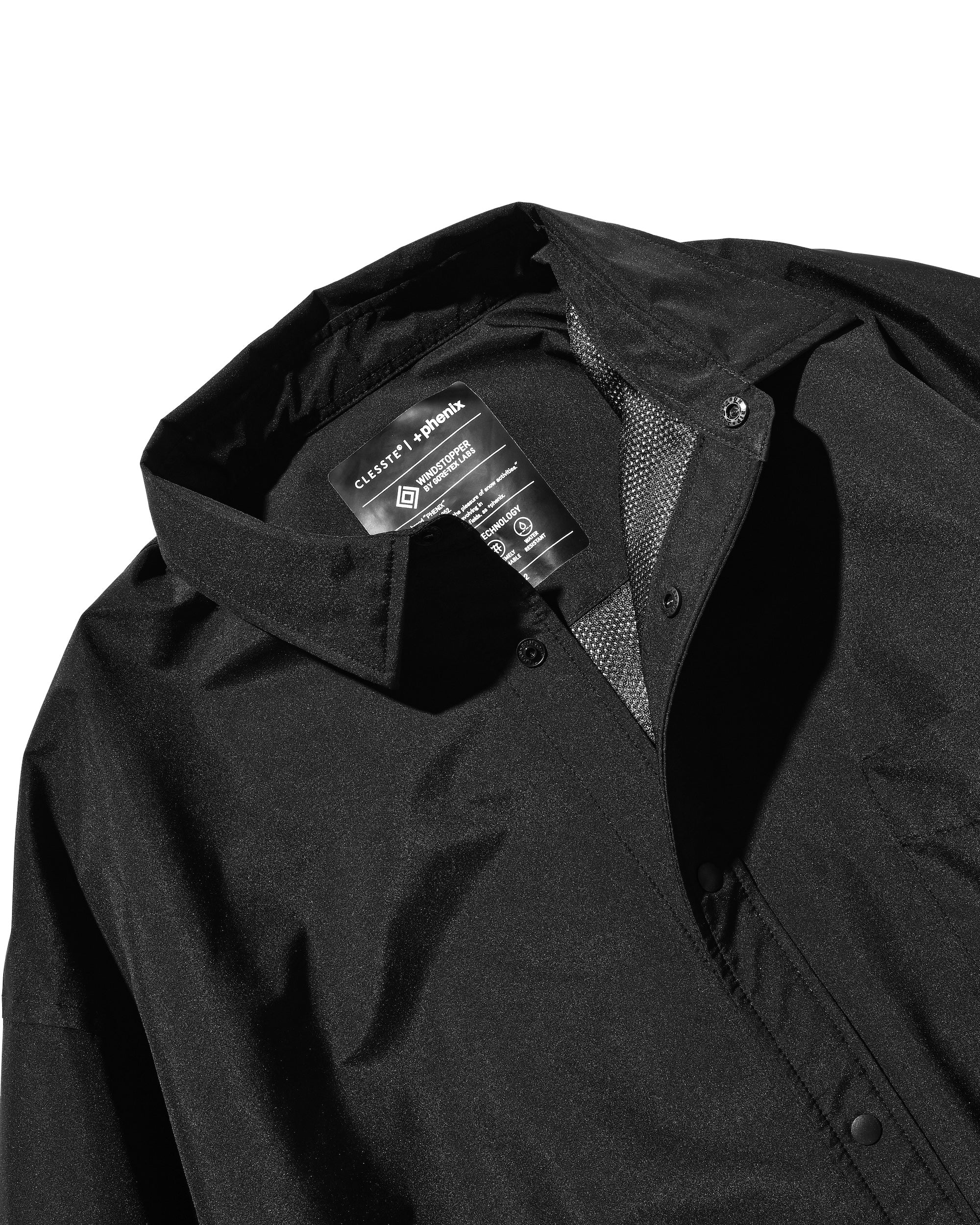 【3.18 WED 20:00- IN STOCK】+phenix WINDSTOPPER® by GORE-TEX LABS CITY UNIFORM L/S SHIRT (BLACK)