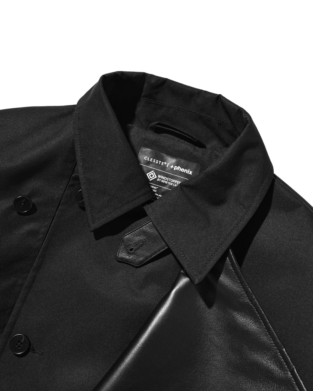 【10.24 SAT 20:00- IN STOCK】 +phenix WINDSTOPPER® by GORE-TEX LABS TWILL CITY DOUBLE FLAP JACKET (BLACK)