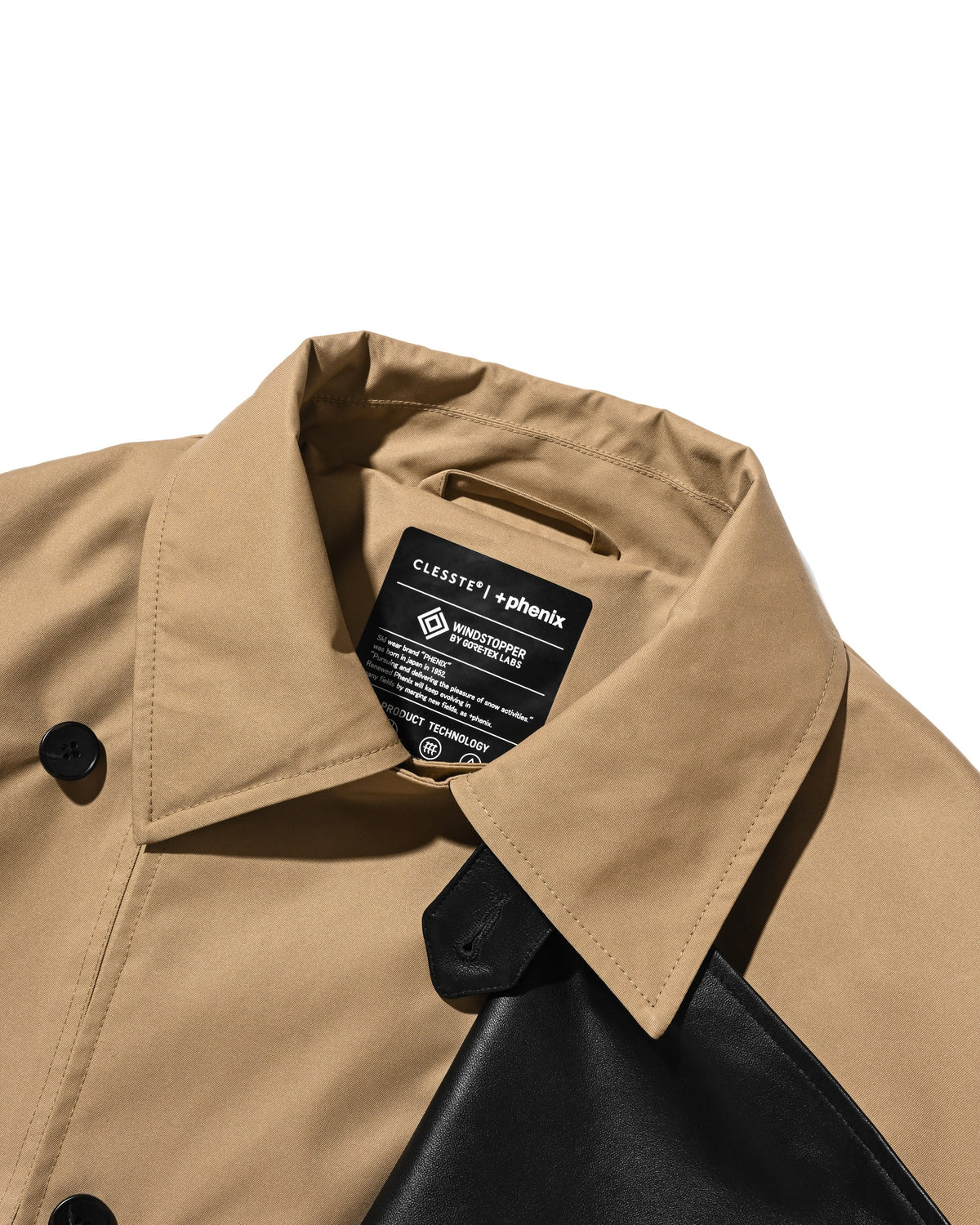 【10.24 SAT 20:00- IN STOCK】 +phenix WINDSTOPPER® by GORE-TEX LABS TWILL CITY DOUBLE FLAP JACKET (CAMEL BEIGE)