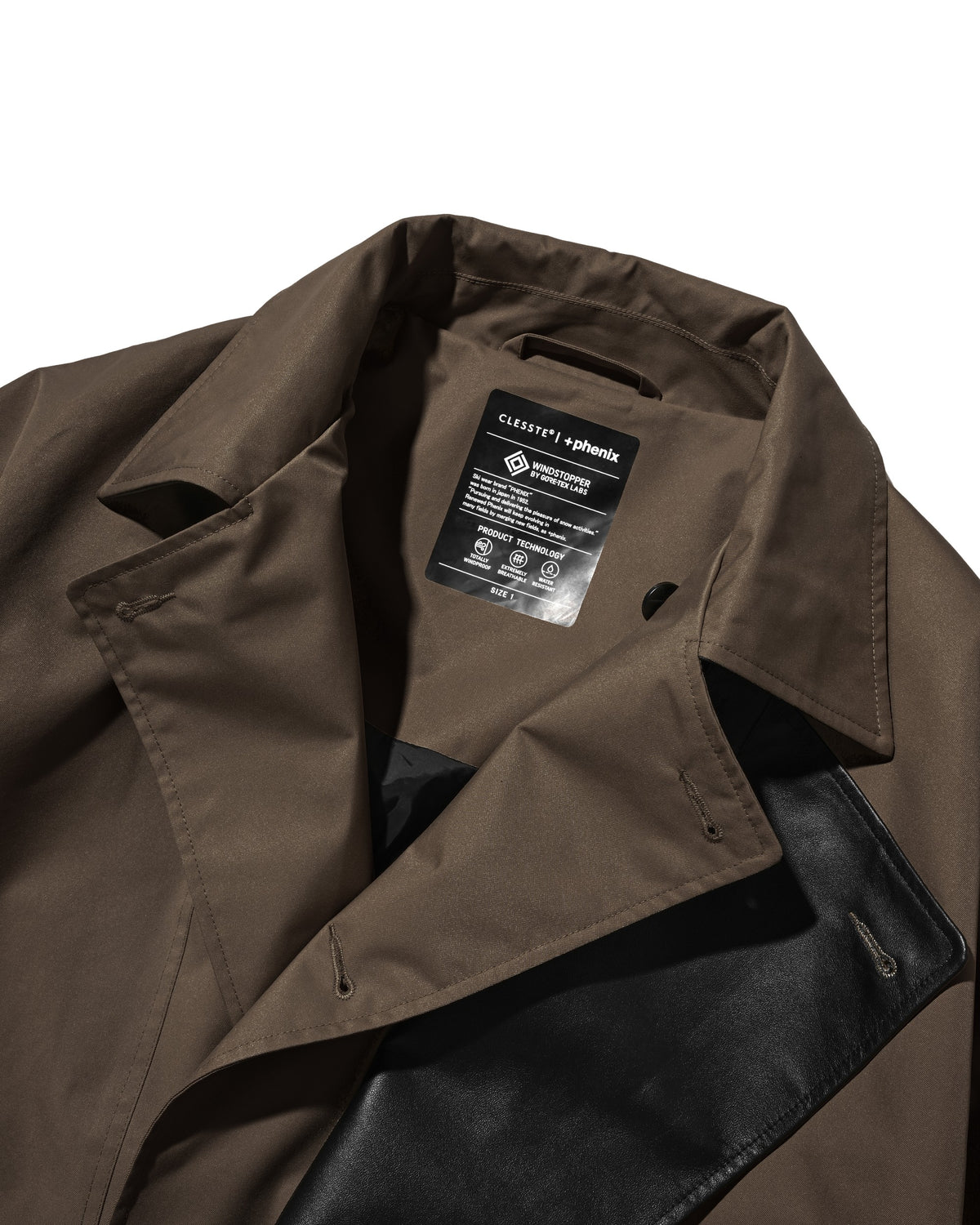 【10.24 SAT 20:00- IN STOCK】 +phenix WINDSTOPPER® by GORE-TEX LABS TWILL CITY DOUBLE FLAP JACKET (URBAN BROWN)