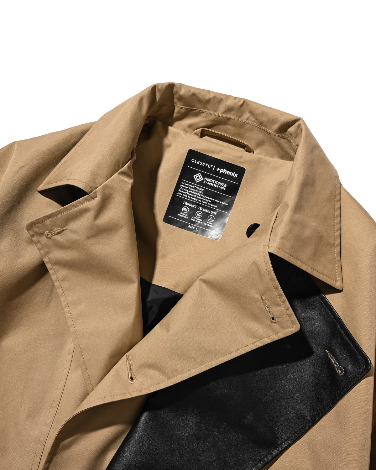 【10.24 SAT 20:00- IN STOCK】 +phenix WINDSTOPPER® by GORE-TEX LABS TWILL CITY DOUBLE FLAP JACKET (CAMEL BEIGE)