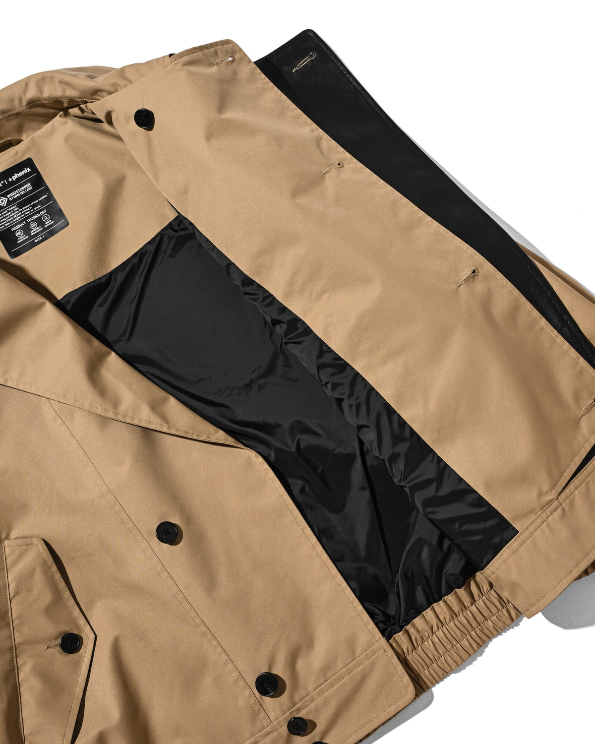 【10.24 SAT 20:00- IN STOCK】 +phenix WINDSTOPPER® by GORE-TEX LABS TWILL CITY DOUBLE FLAP JACKET (CAMEL BEIGE)