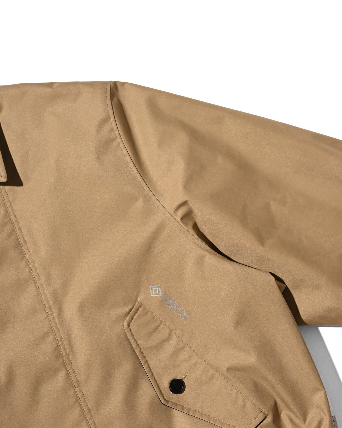 【10.24 SAT 20:00- IN STOCK】 +phenix WINDSTOPPER® by GORE-TEX LABS TWILL CITY DOUBLE FLAP JACKET (CAMEL BEIGE)