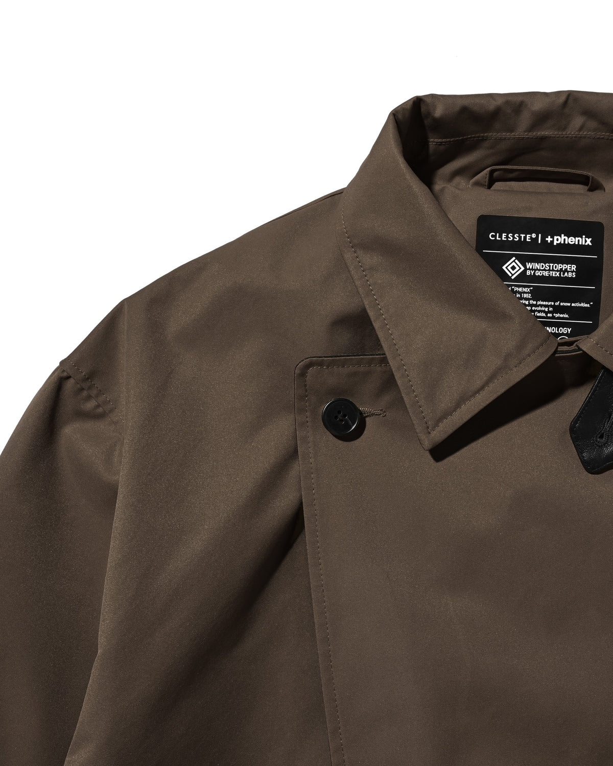 【10.24 SAT 20:00- IN STOCK】 +phenix WINDSTOPPER® by GORE-TEX LABS TWILL CITY DOUBLE FLAP JACKET (URBAN BROWN)