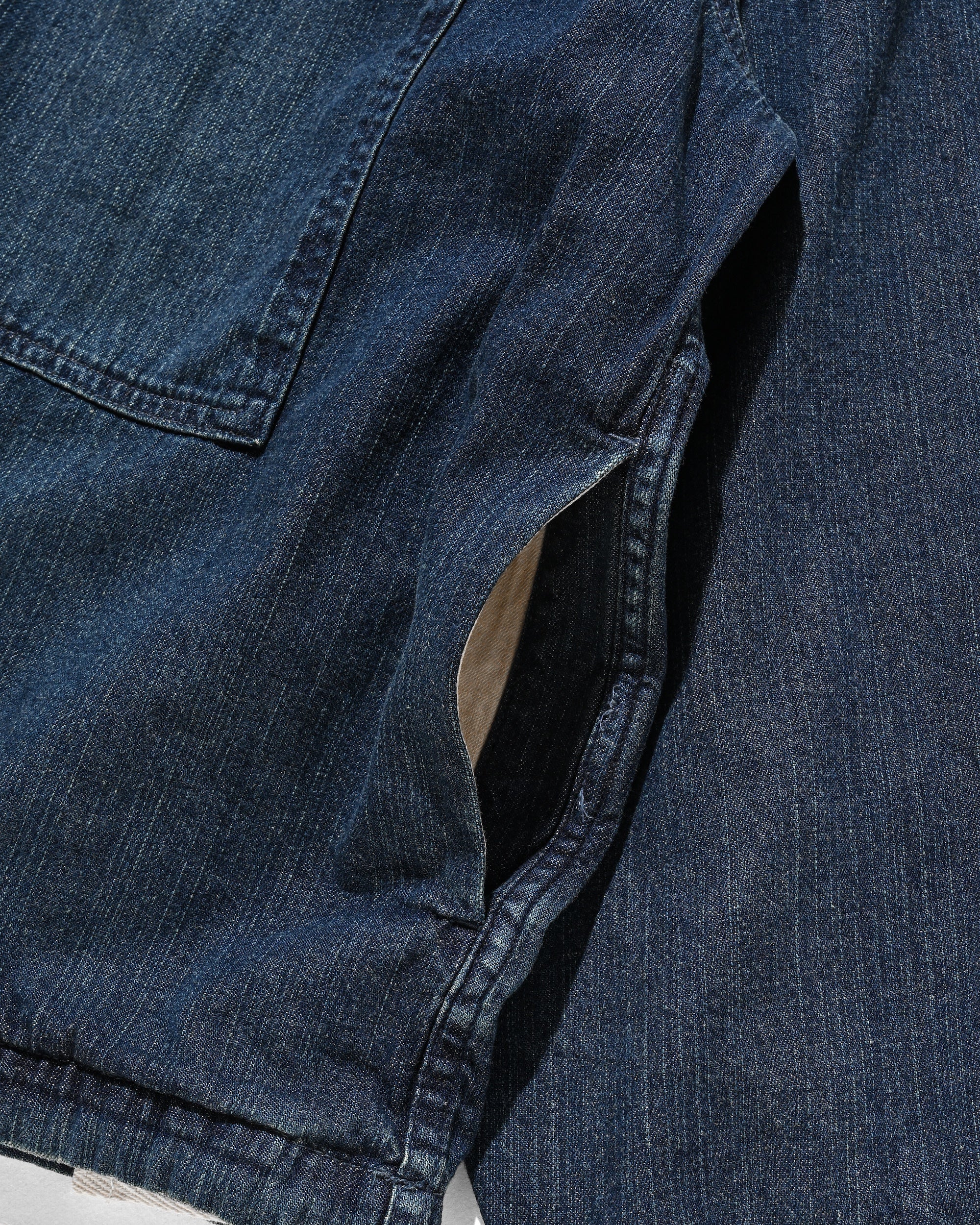 【2.21 SAT 20:00- IN STOCK】VINTAGE DYED SELVEDGE DENIM US ARMY M-35 PULLOVER JACKET (VINTAGE INDIGO)