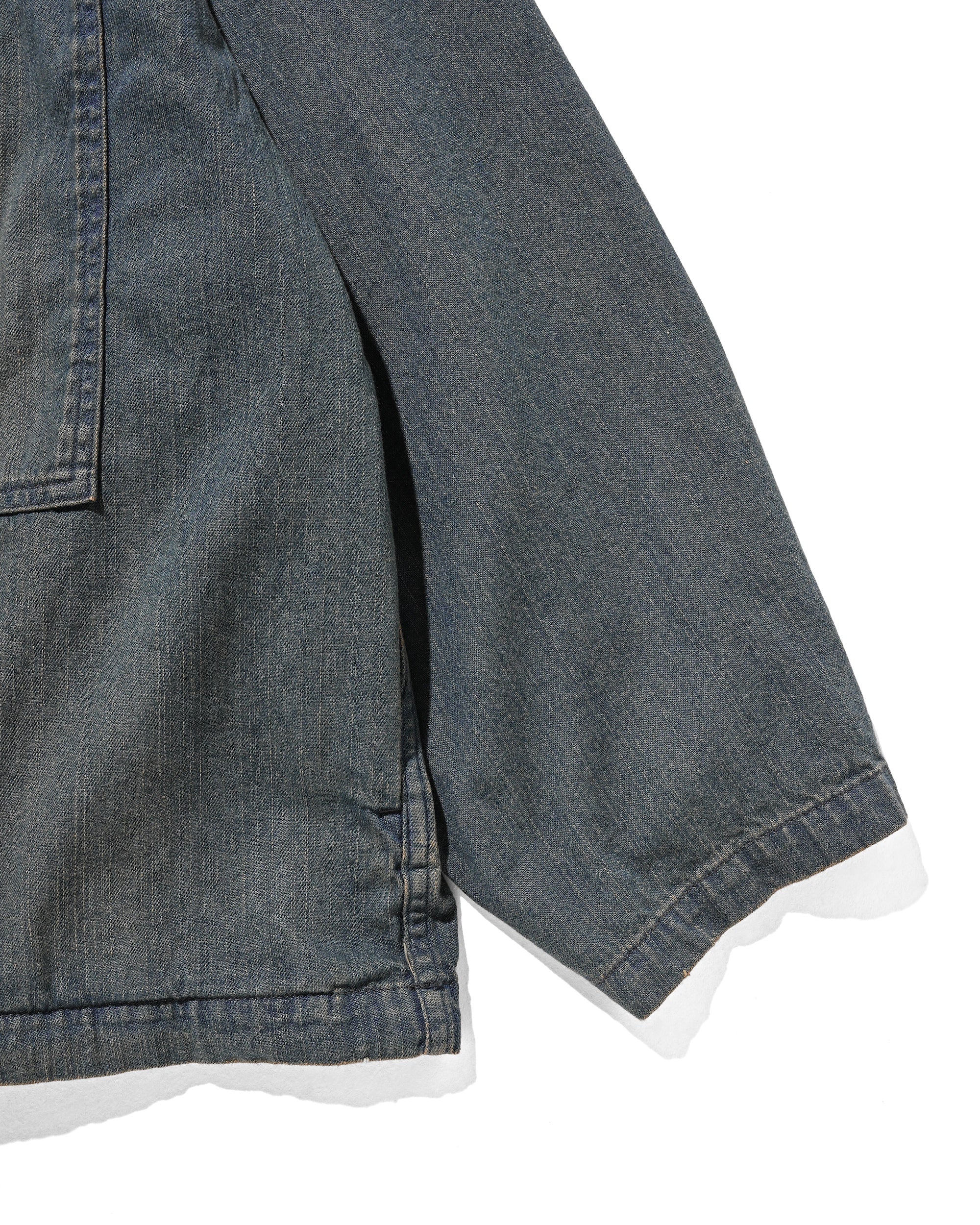 【2.21 SAT 20:00- IN STOCK】VINTAGE DYED SELVEDGE DENIM US ARMY M-35 PULLOVER JACKET (VINTAGE BROWN)