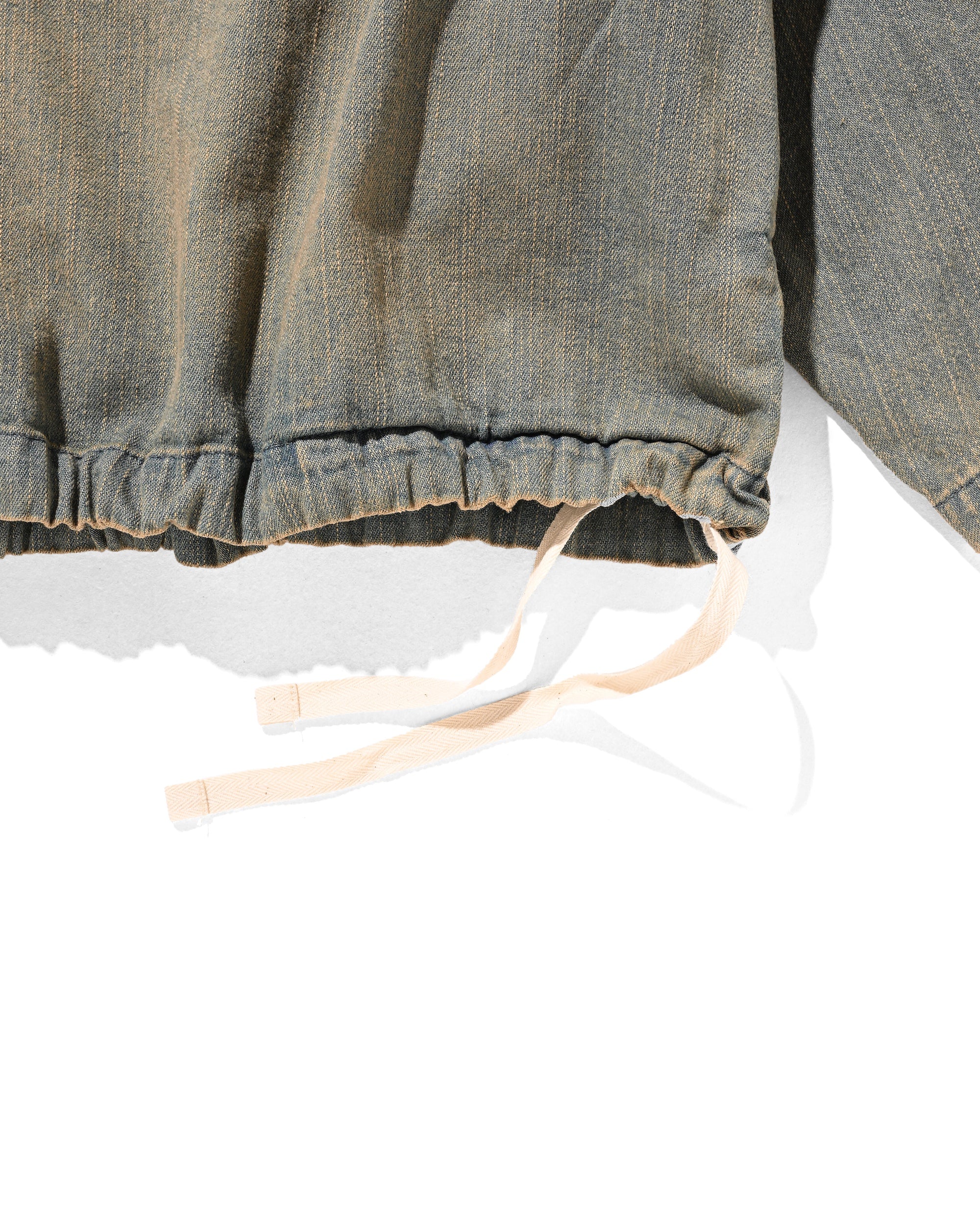 【2.21 SAT 20:00- IN STOCK】VINTAGE DYED SELVEDGE DENIM US ARMY M-35 PULLOVER JACKET (VINTAGE BEIGE)