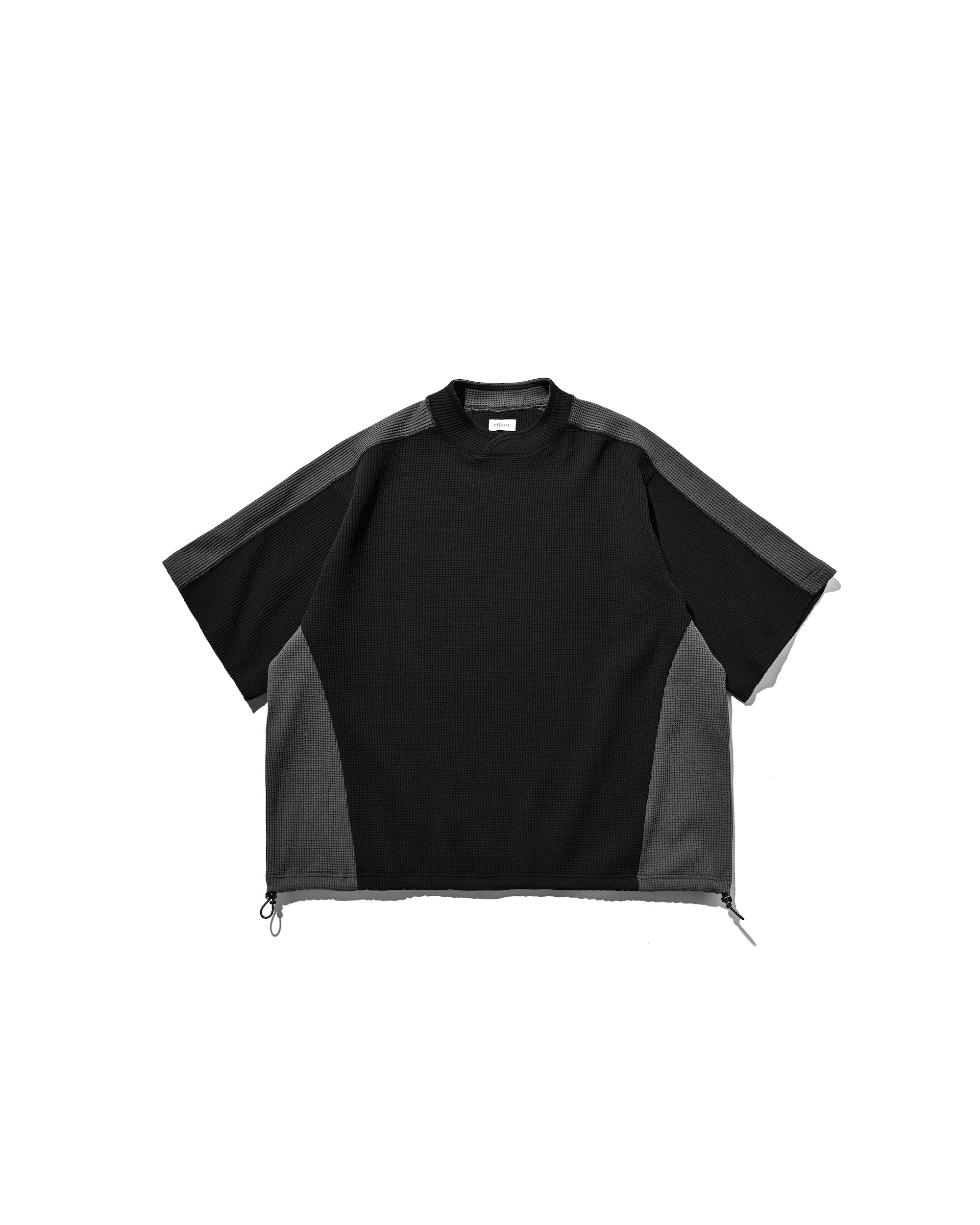 【7.9 WED 20:00- IN STOCK】CITY S/S LIGHT THERMAL PULLOVER (BLACK×GRAY)
