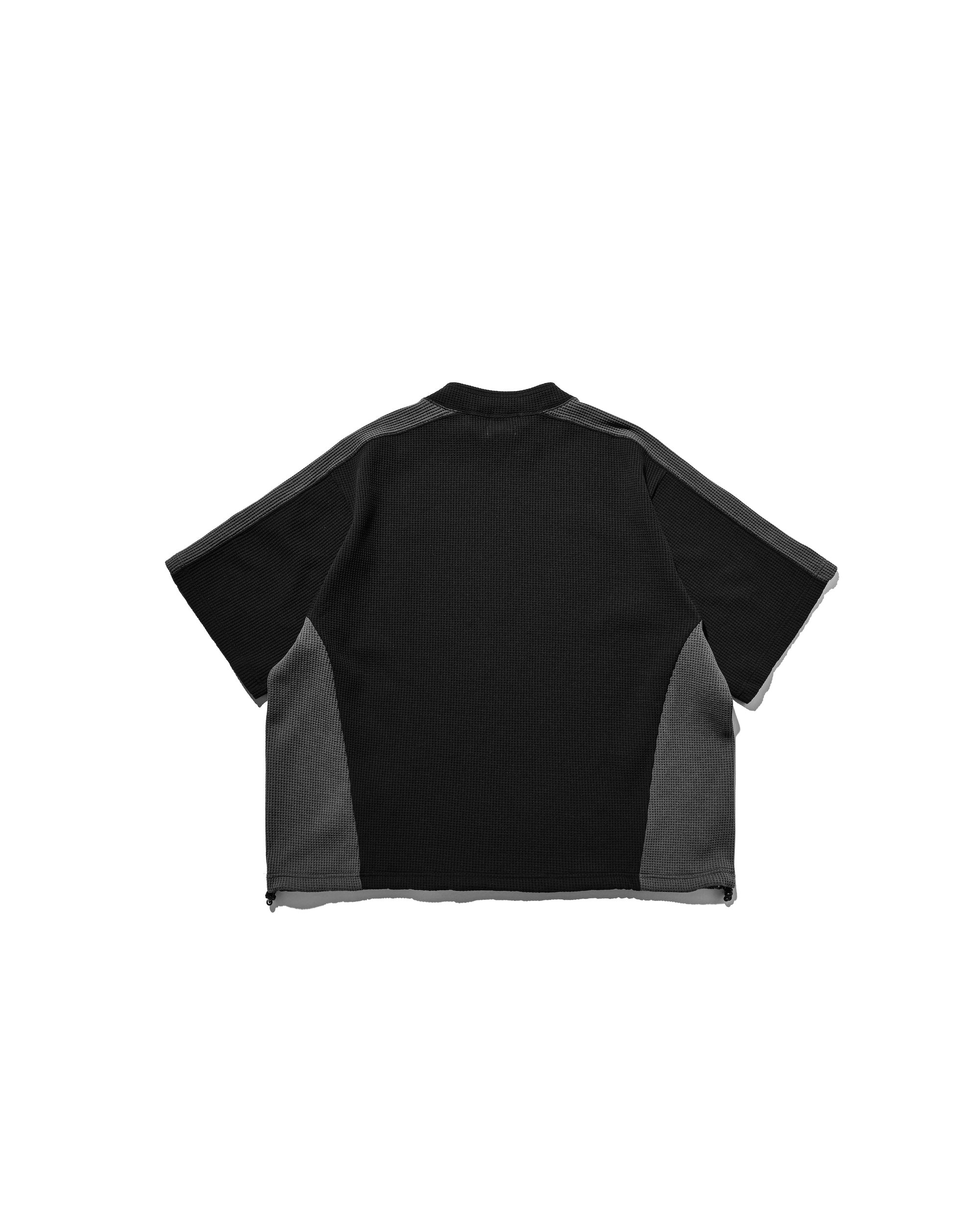 【7.9 WED 20:00- IN STOCK】CITY S/S LIGHT THERMAL PULLOVER (BLACK×GRAY)