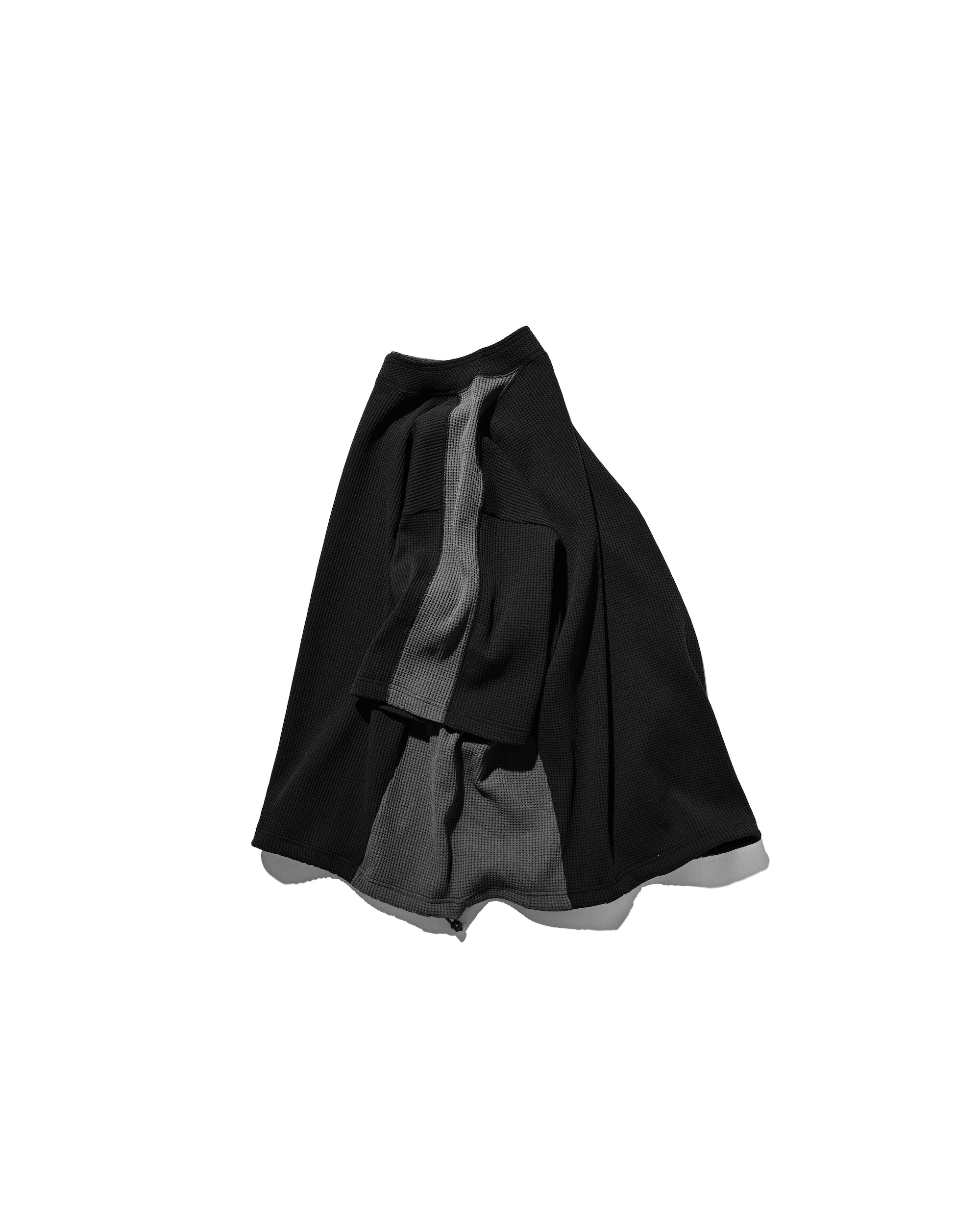 【7.9 WED 20:00- IN STOCK】CITY S/S LIGHT THERMAL PULLOVER (BLACK×GRAY)