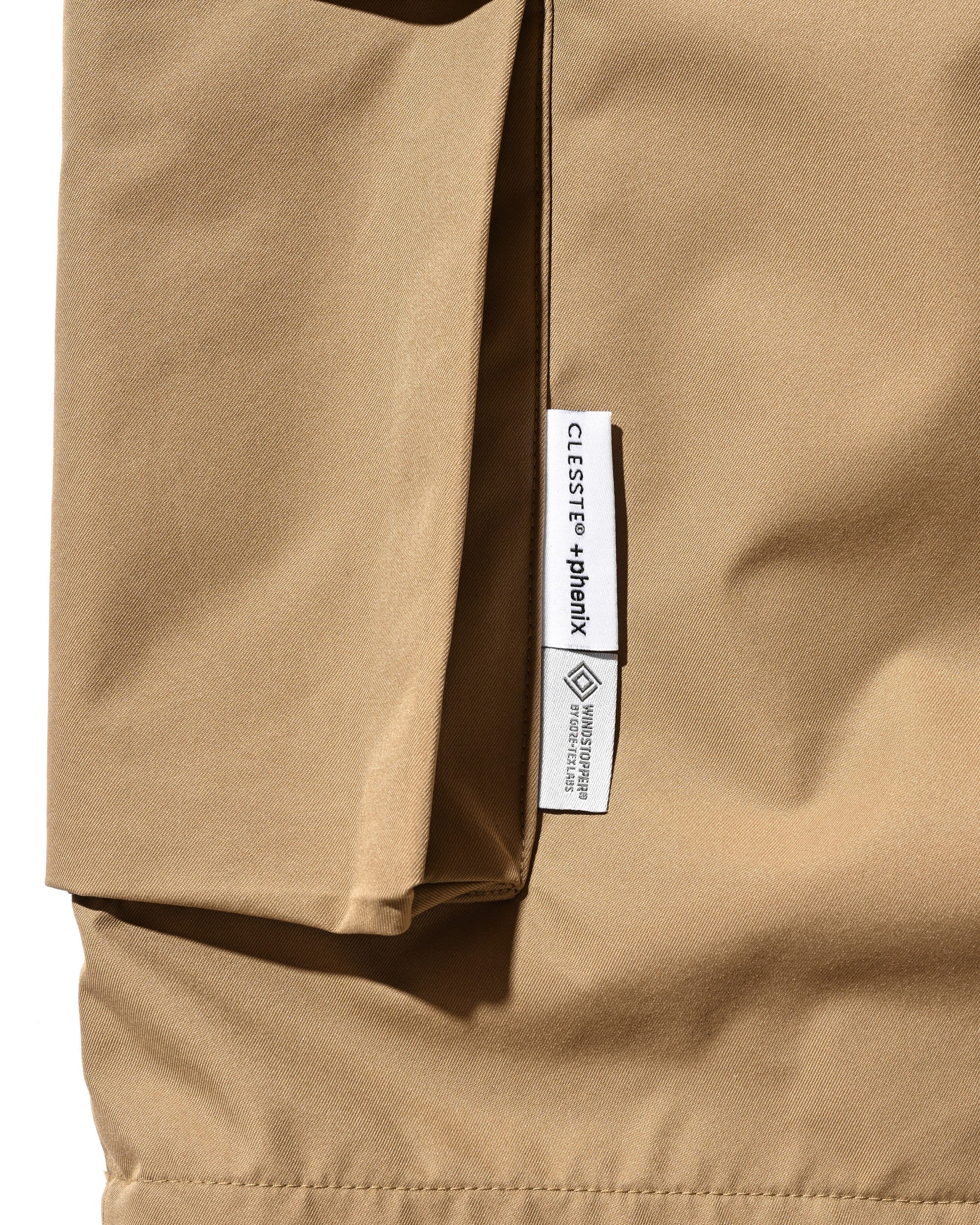 【6.27 SAT 20:00- IN STOCK】+phenix WINDSTOPPER® by GORE-TEX LABS TWILL CITY MILITARY HALF PANTS 001 (CAMEL BEIGE)