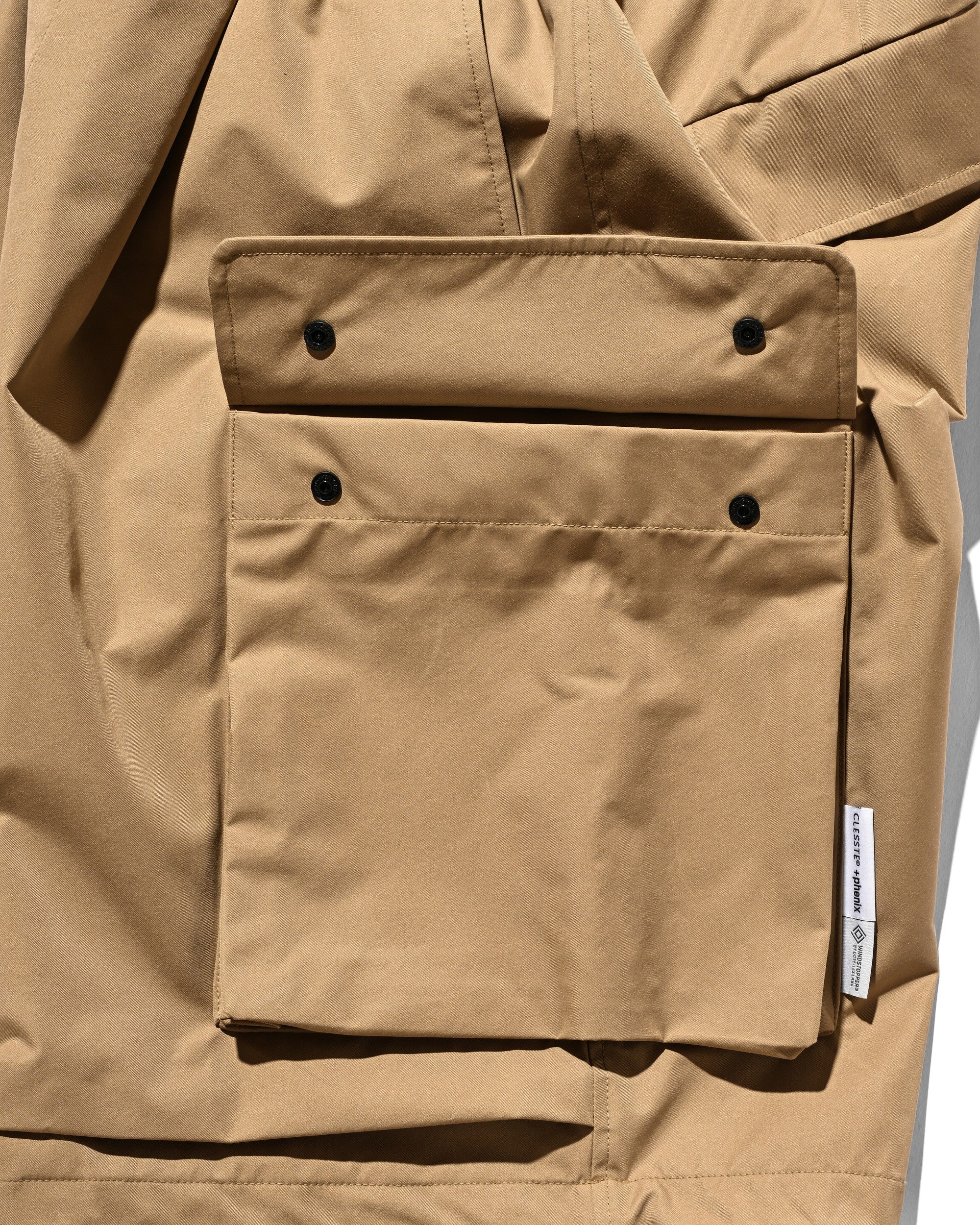 【6.27 SAT 20:00- IN STOCK】+phenix WINDSTOPPER® by GORE-TEX LABS TWILL CITY MILITARY HALF PANTS 001 (CAMEL BEIGE)